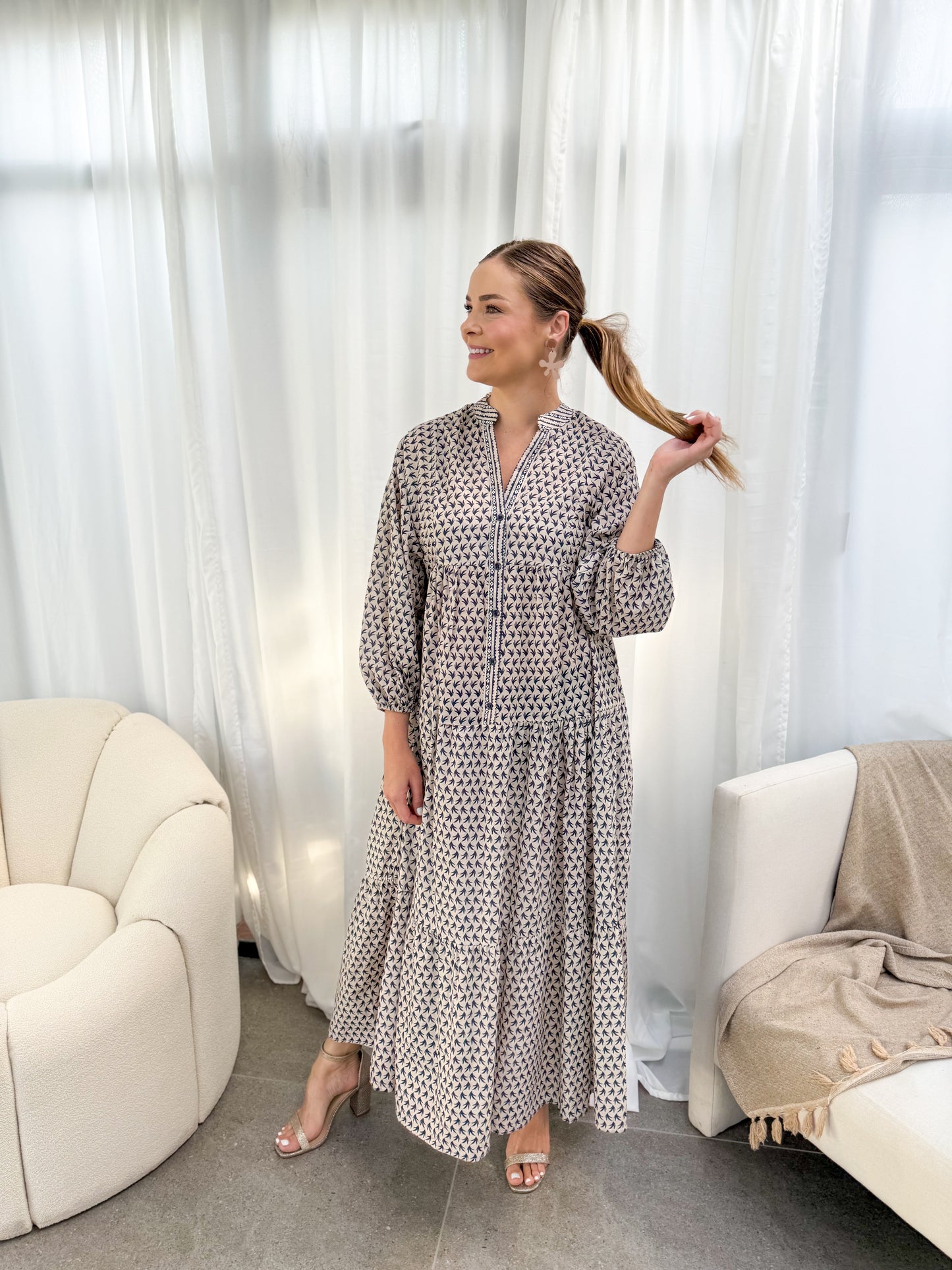 Jenna dress - Blue rosemary