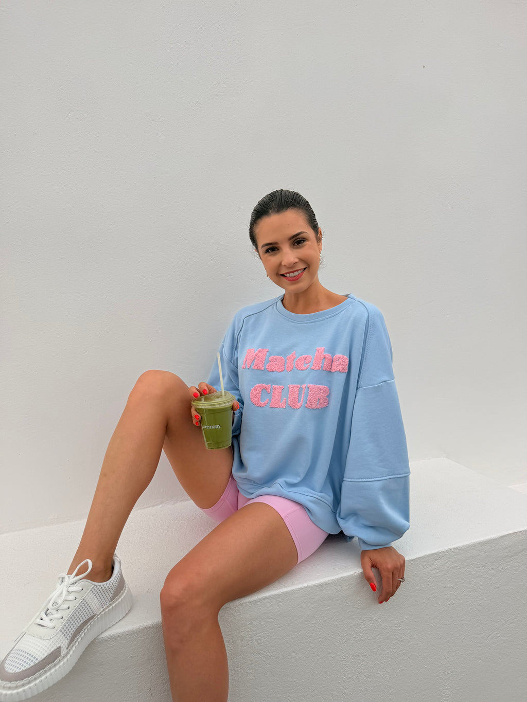 Matcha club top - Blue