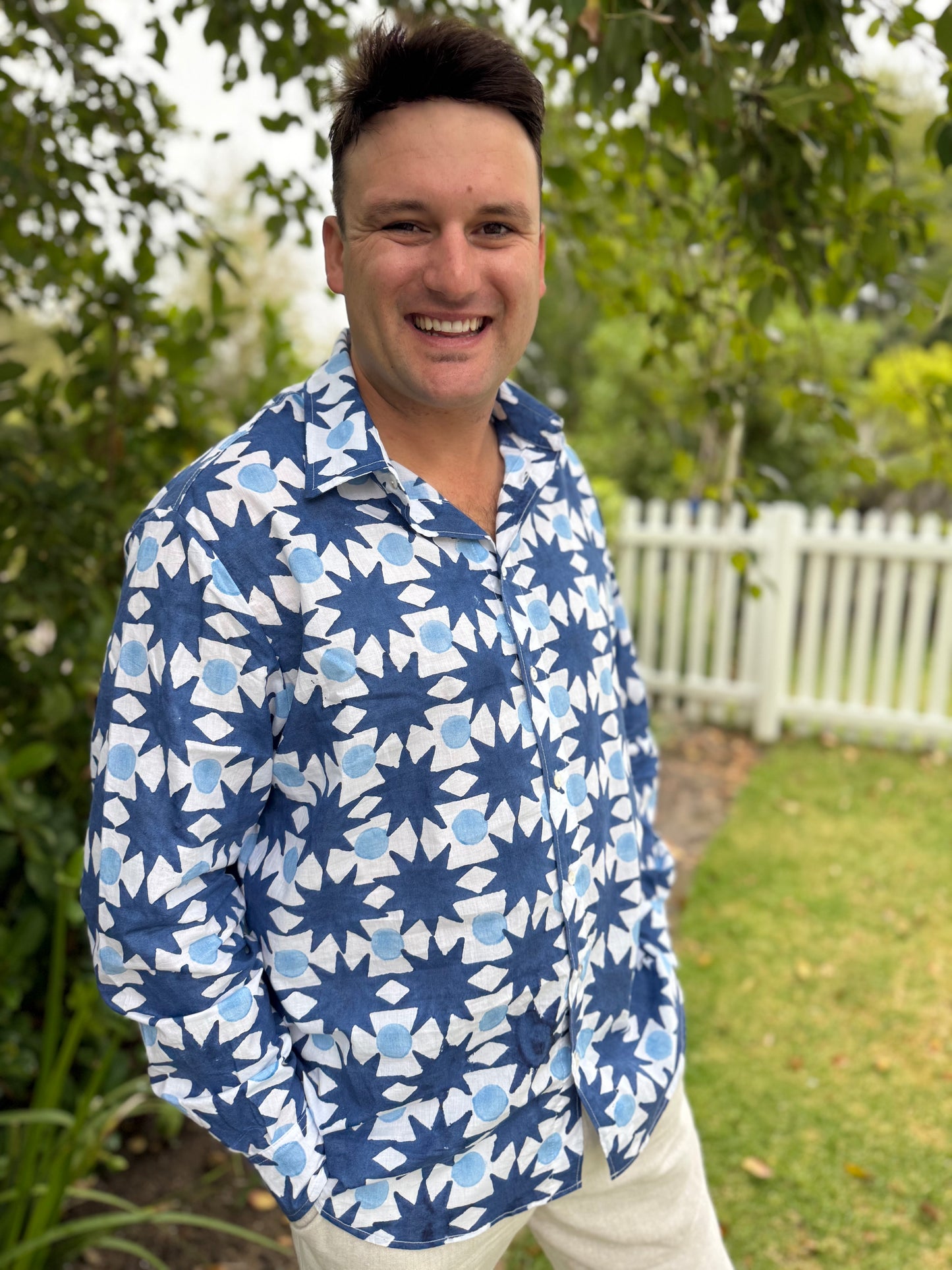 Johan shirt - Blue stars