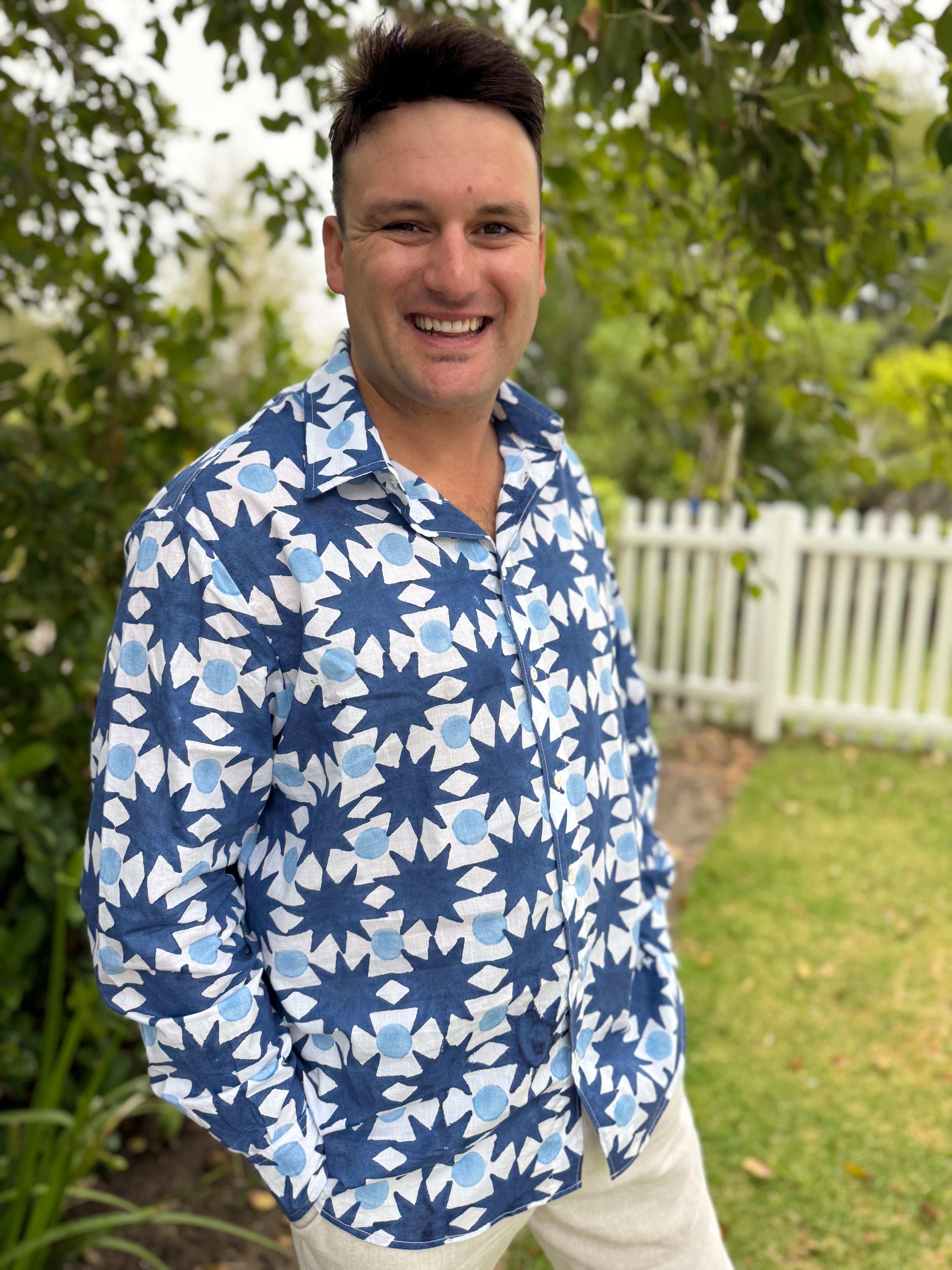 Johan shirt - Blue stars