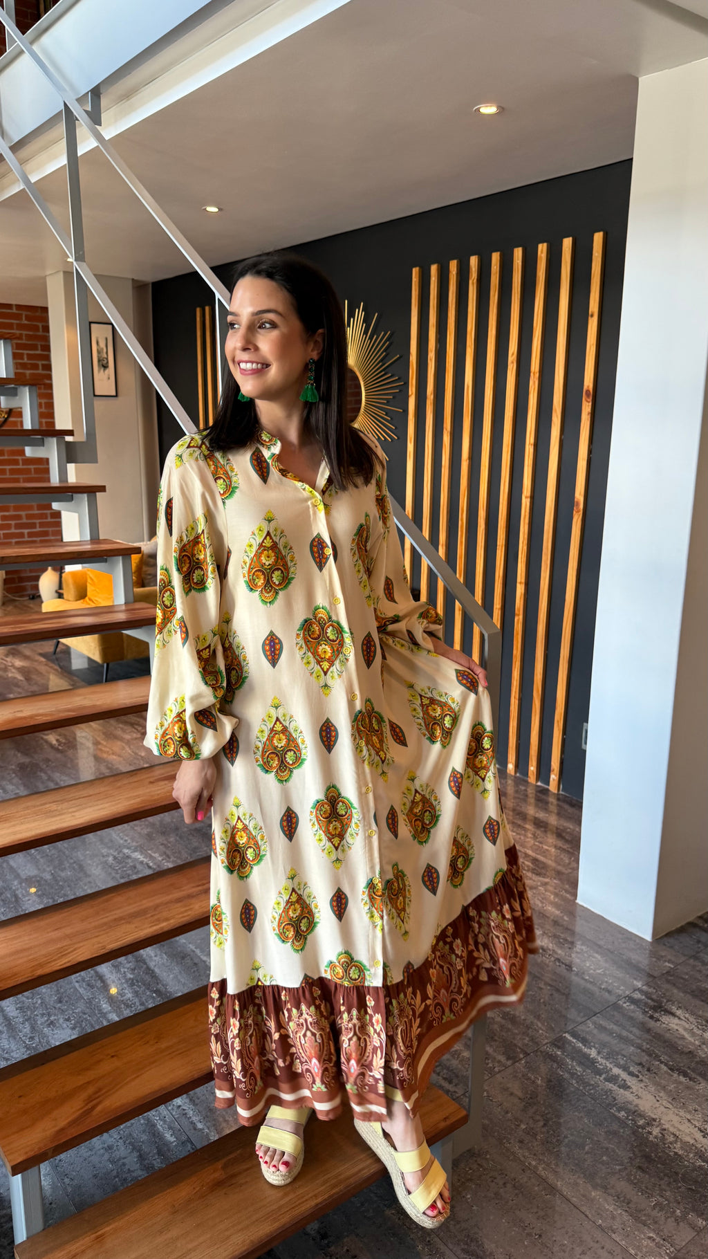 Zalie dress- Cream Indie