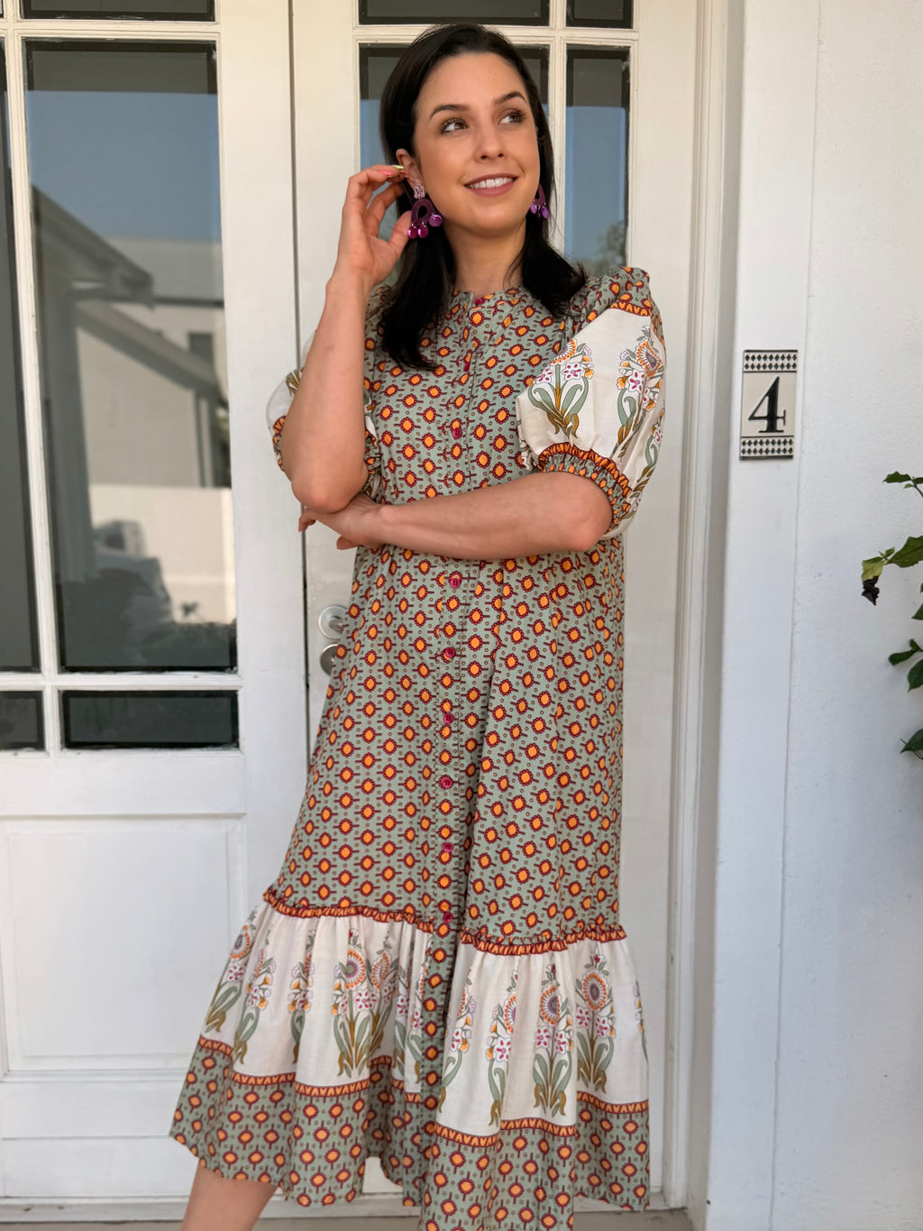 Livvy dress - Sage
