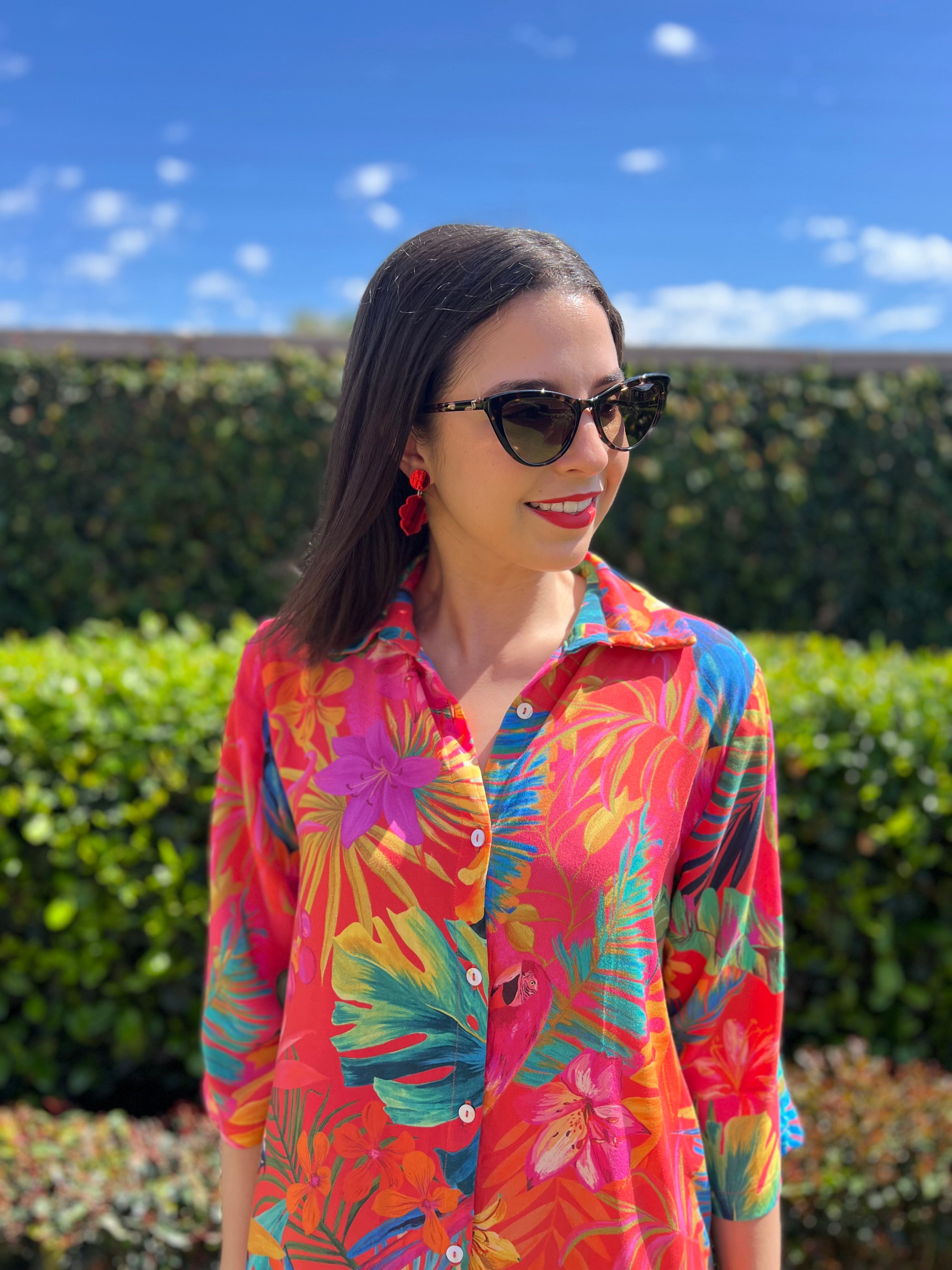 Jennifer dress - Tropical bird