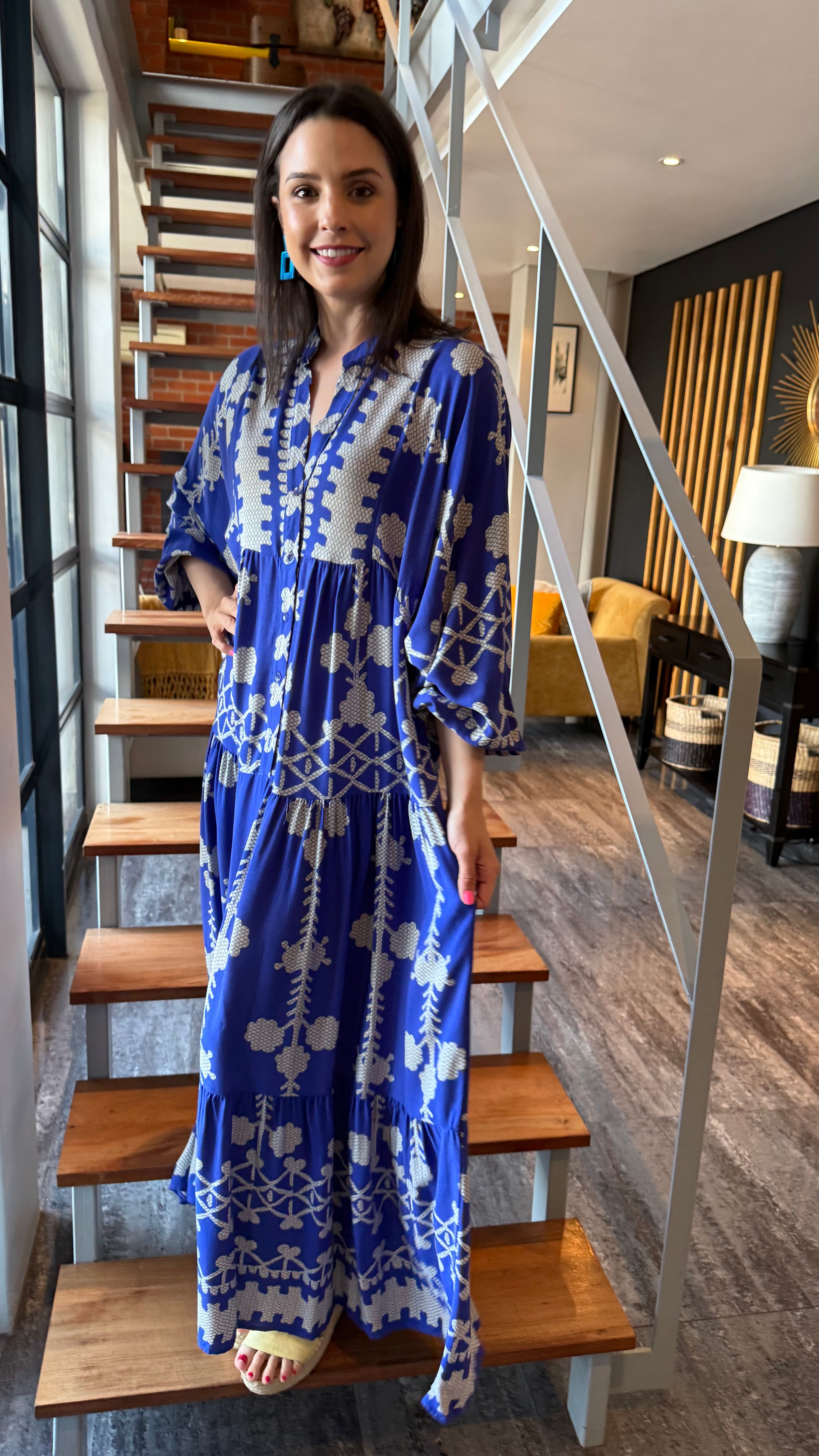 Jenna dress - Geo Bloom