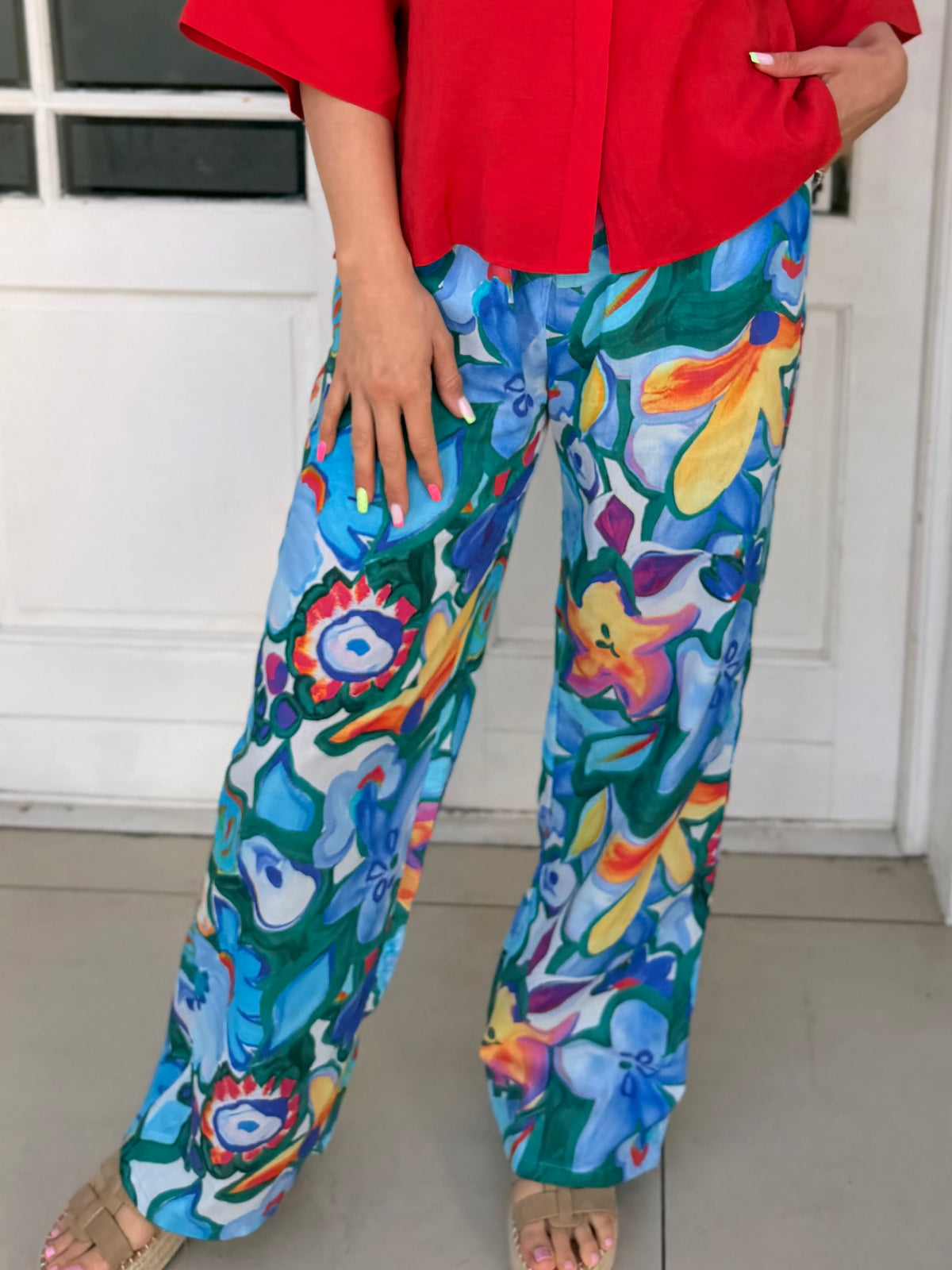 Rowena pants - Mexican floral