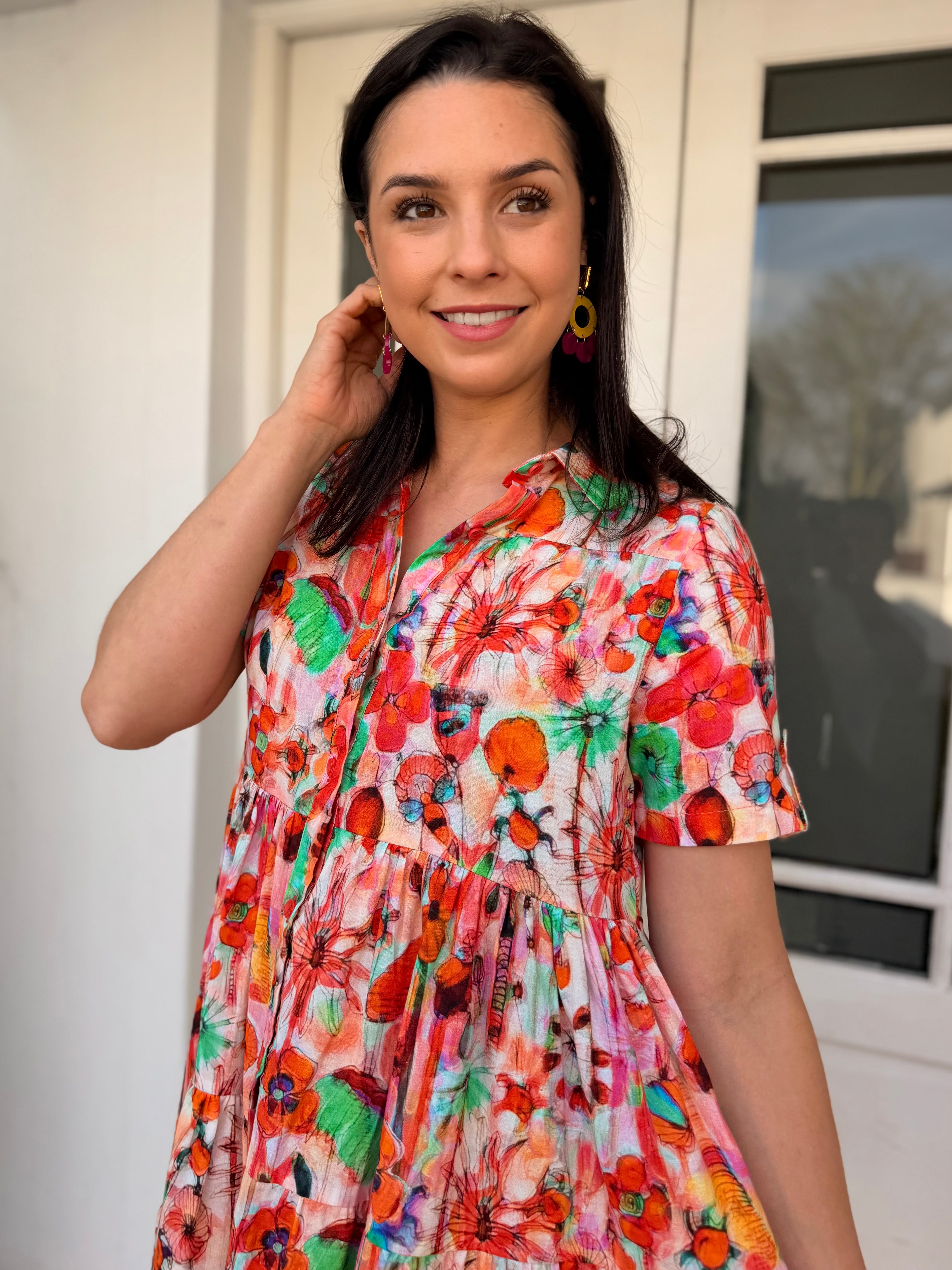 Doll dress - Poppies