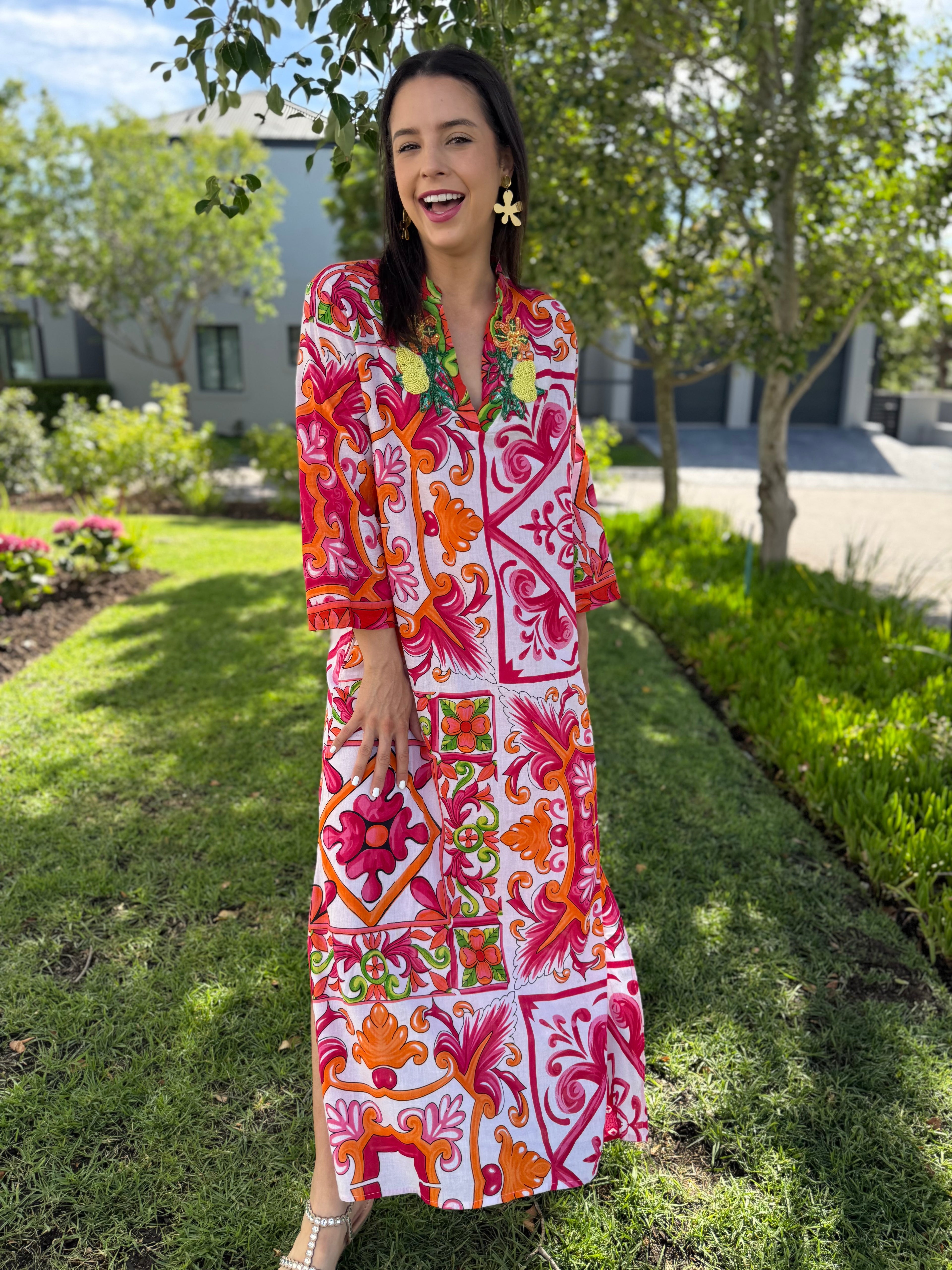 Romey kaftan - Pink La dolcé Vita