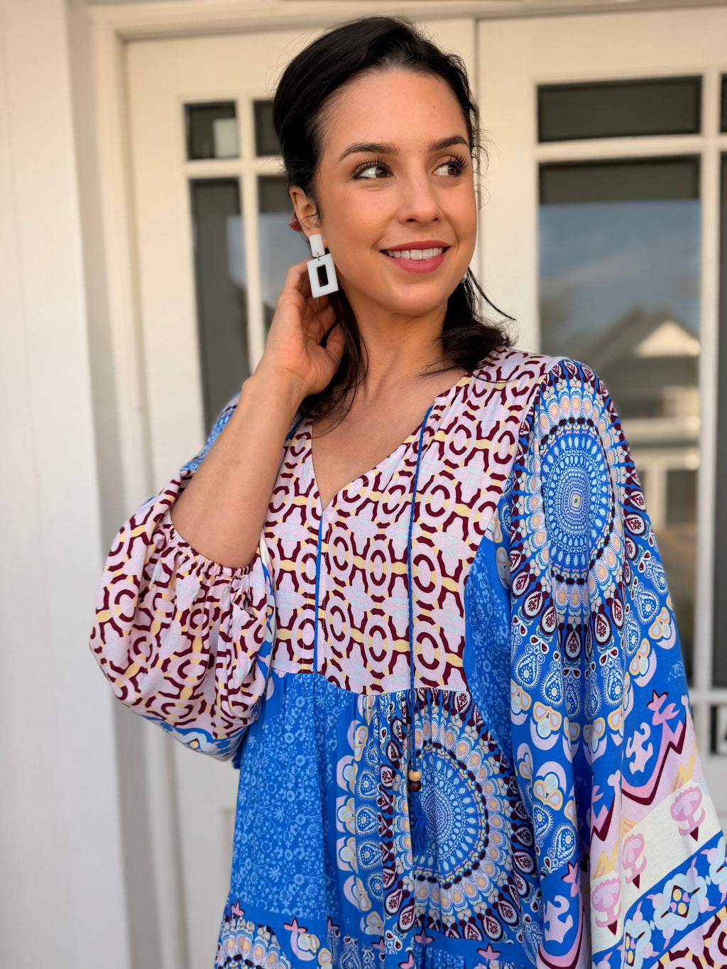 Skylar dress - Blue mandala