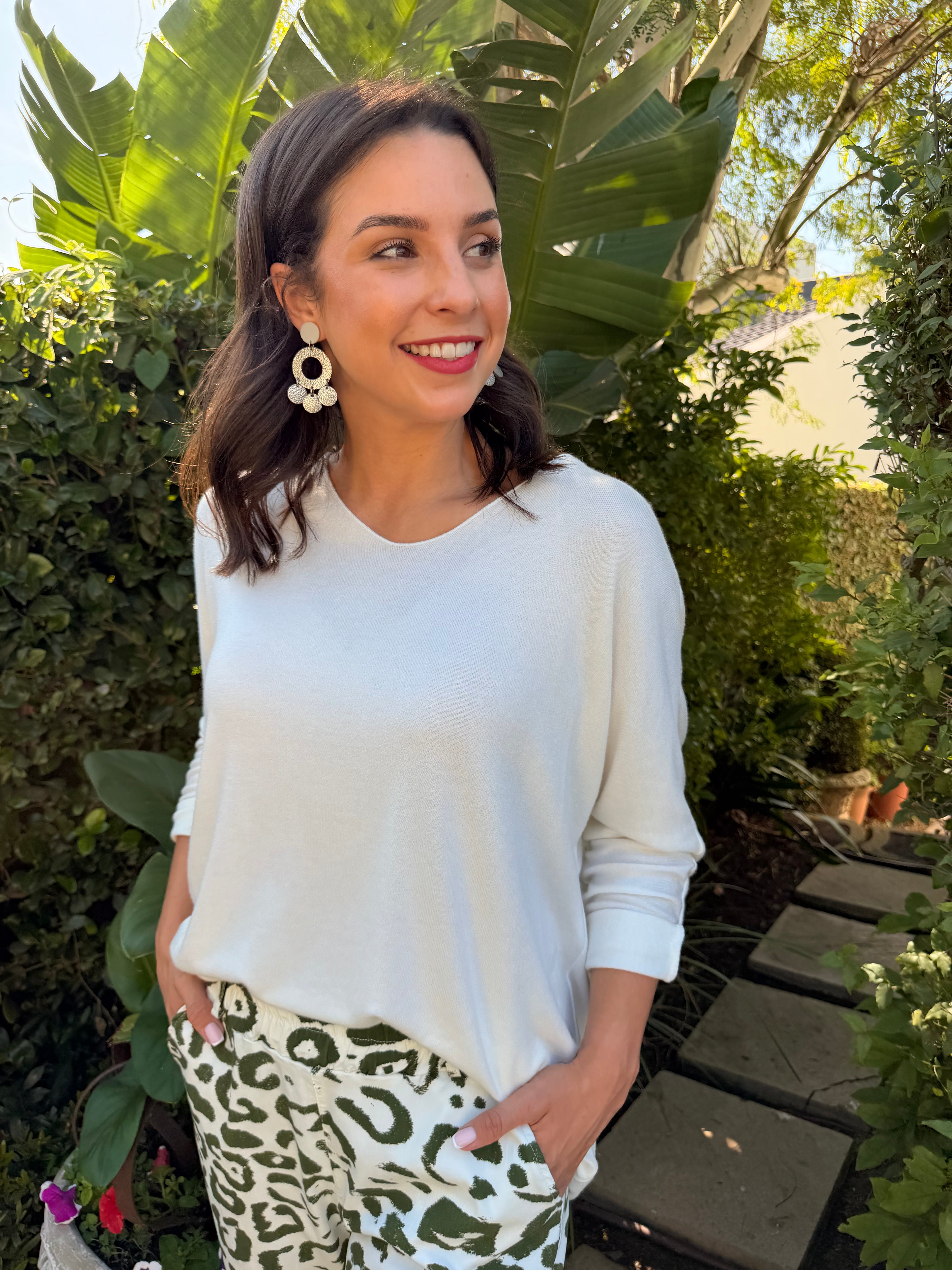 Italian soft knit - White