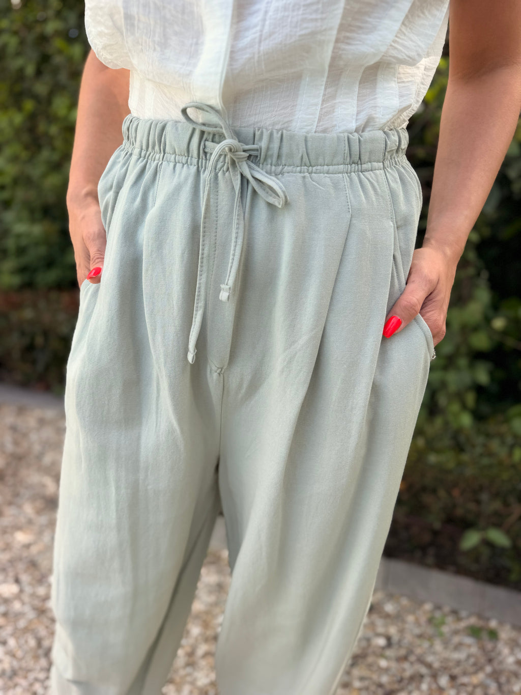Bernia barrel pants - Khaki