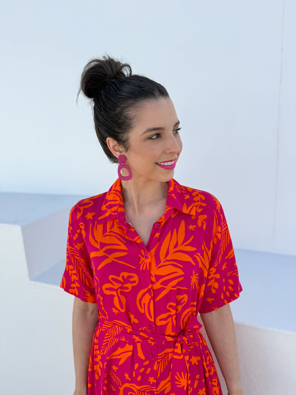 Leonie dress - Lady magenta