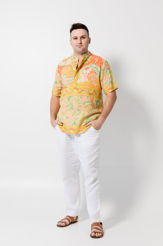 Ruan shirt - Apricot paisley