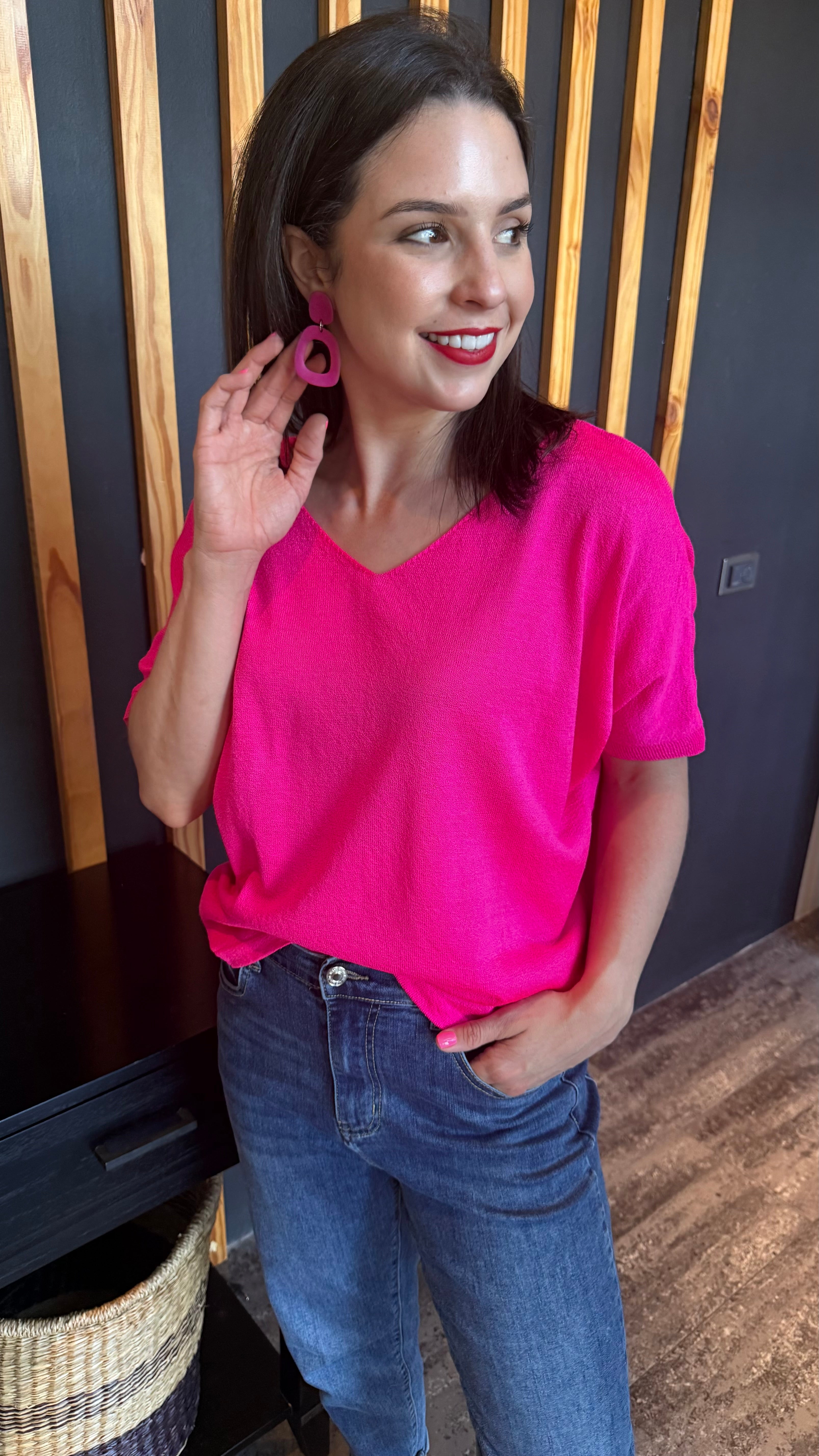 Chloe knit - Pink pop