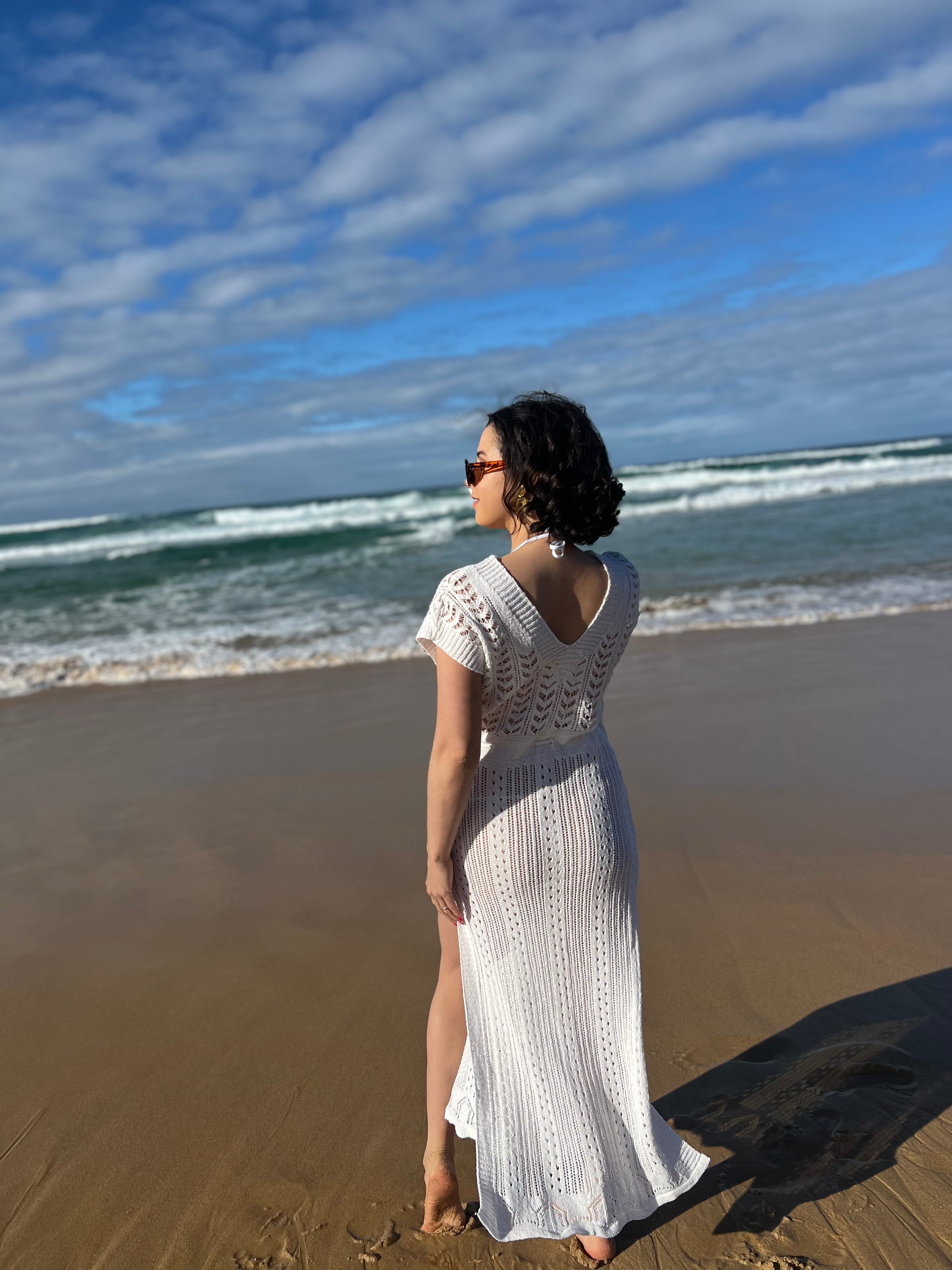 Debbie dress - Knitted natural