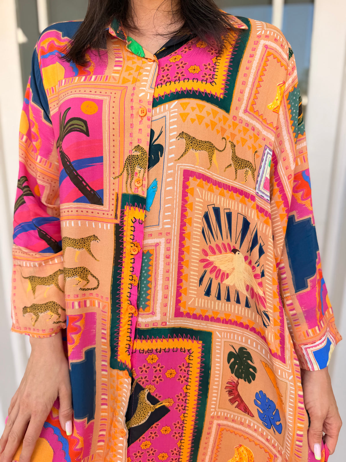 Hannah dress - Spanish leopard