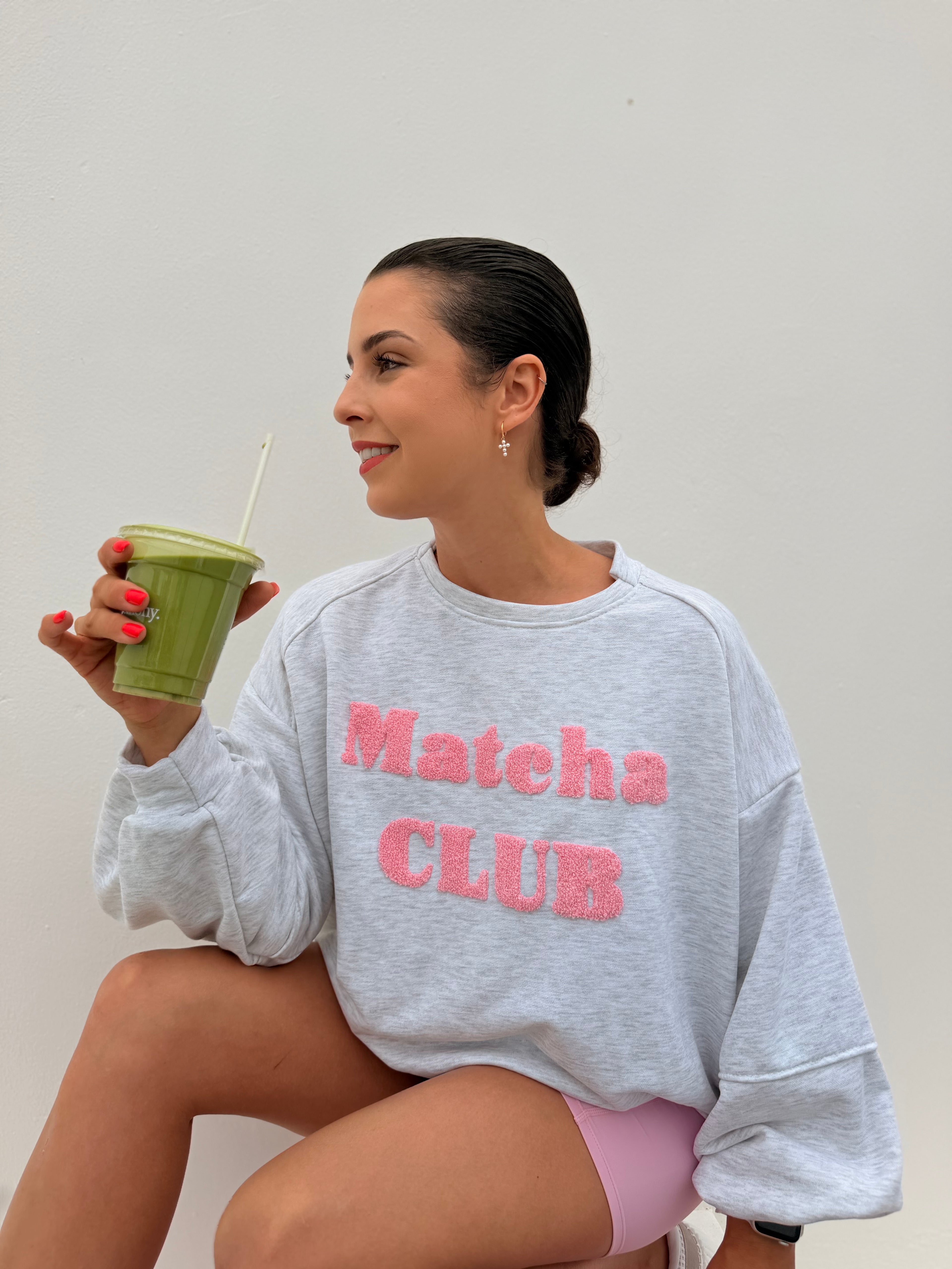 Matcha club top - Grey