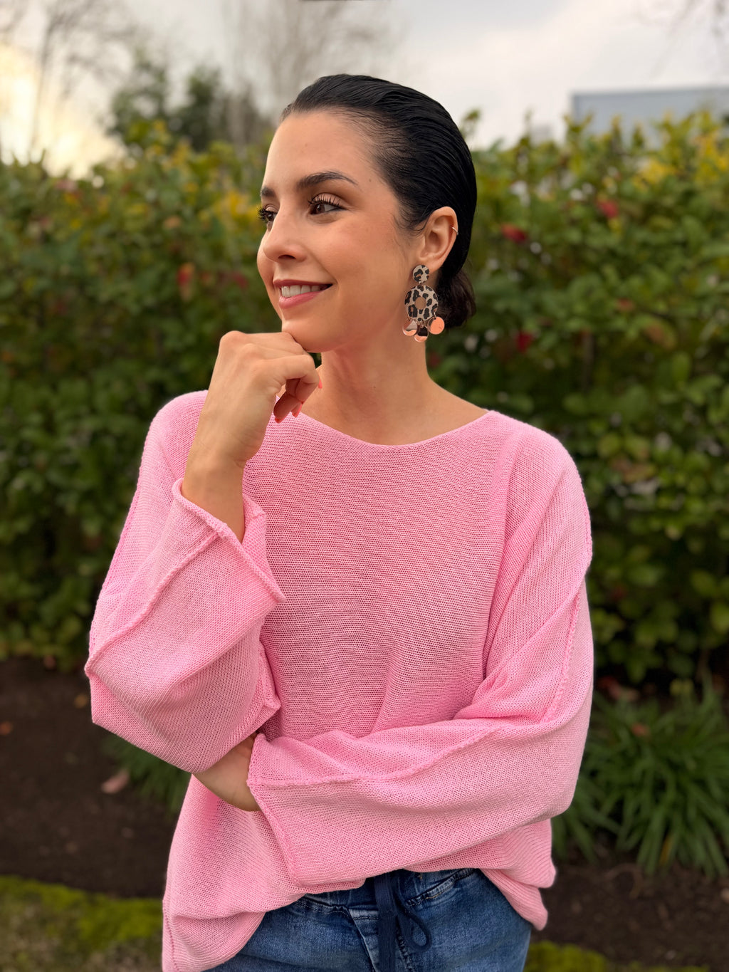 Italian cotton knit - Pink