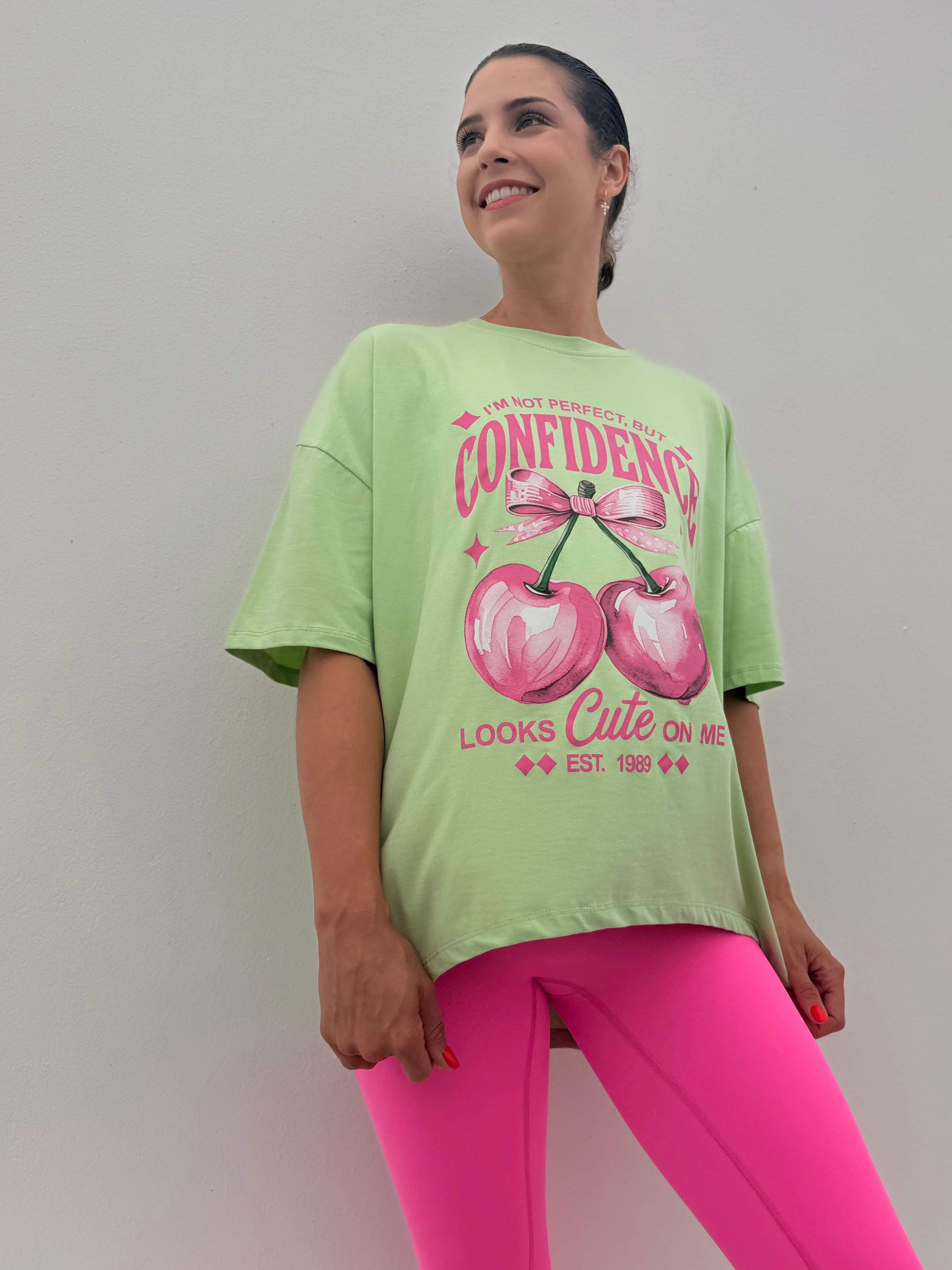 Cherry pop t-shirt - Green