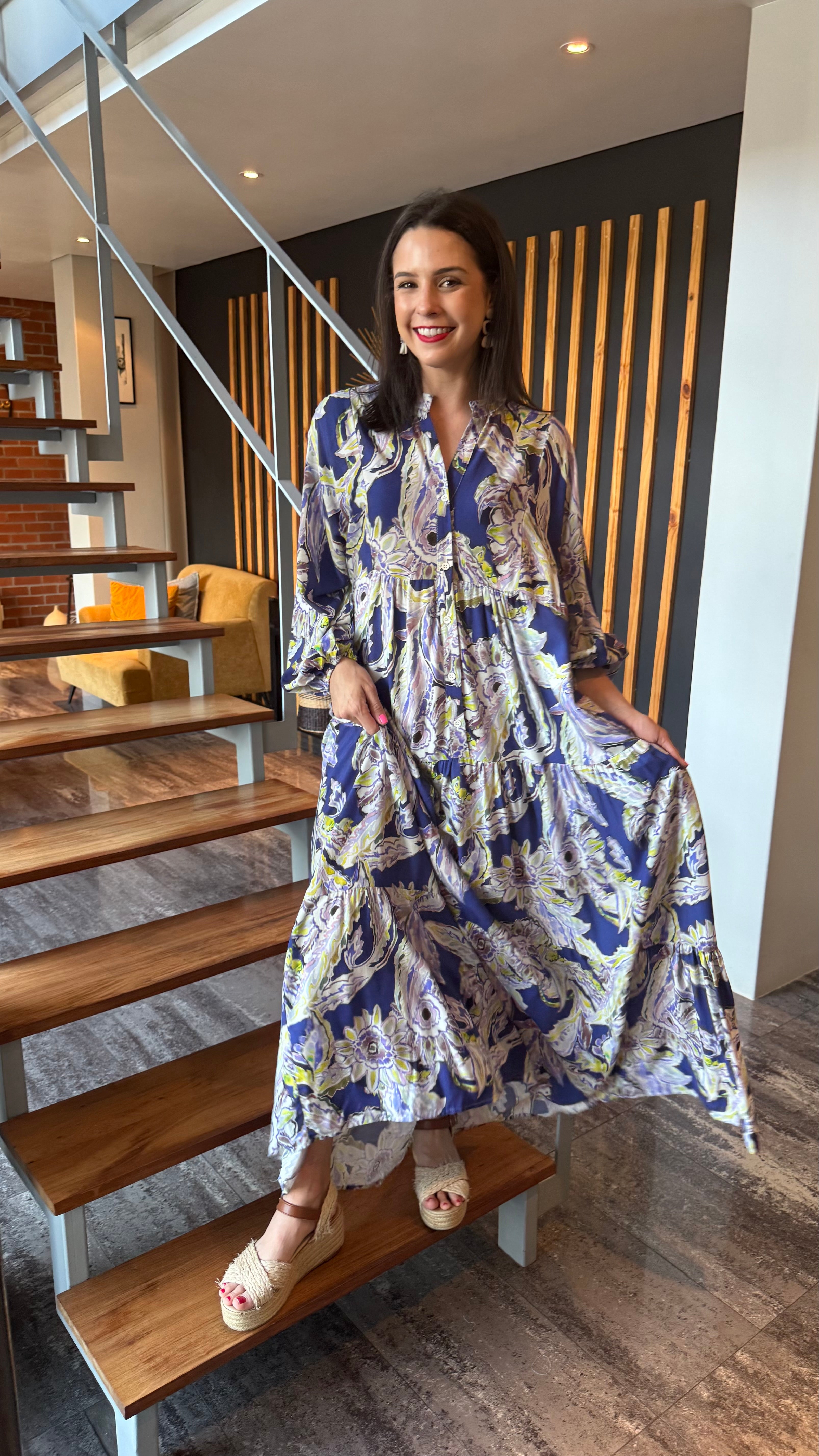 Jenna dress - Purple floral