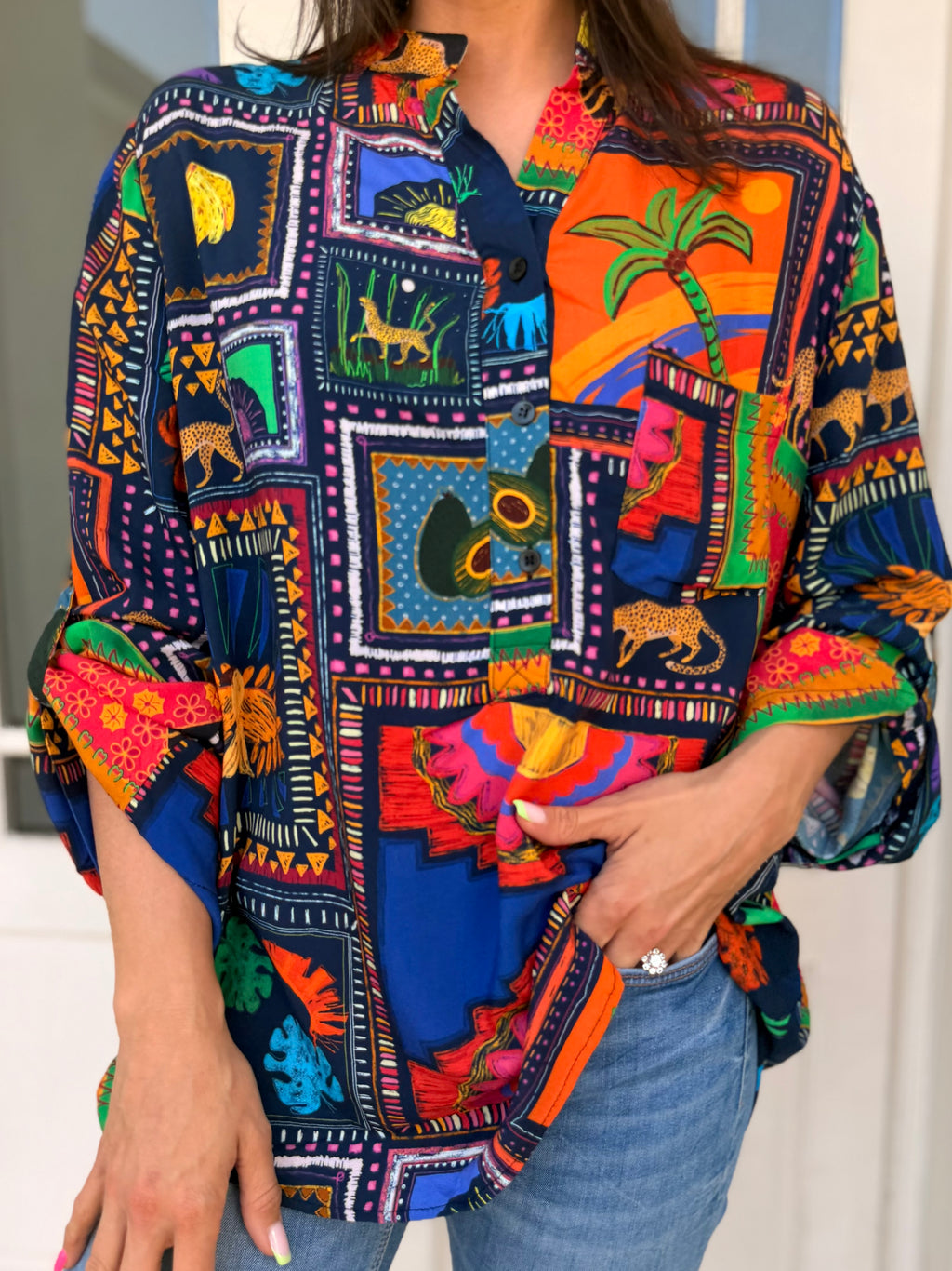 Terry top- Mexi