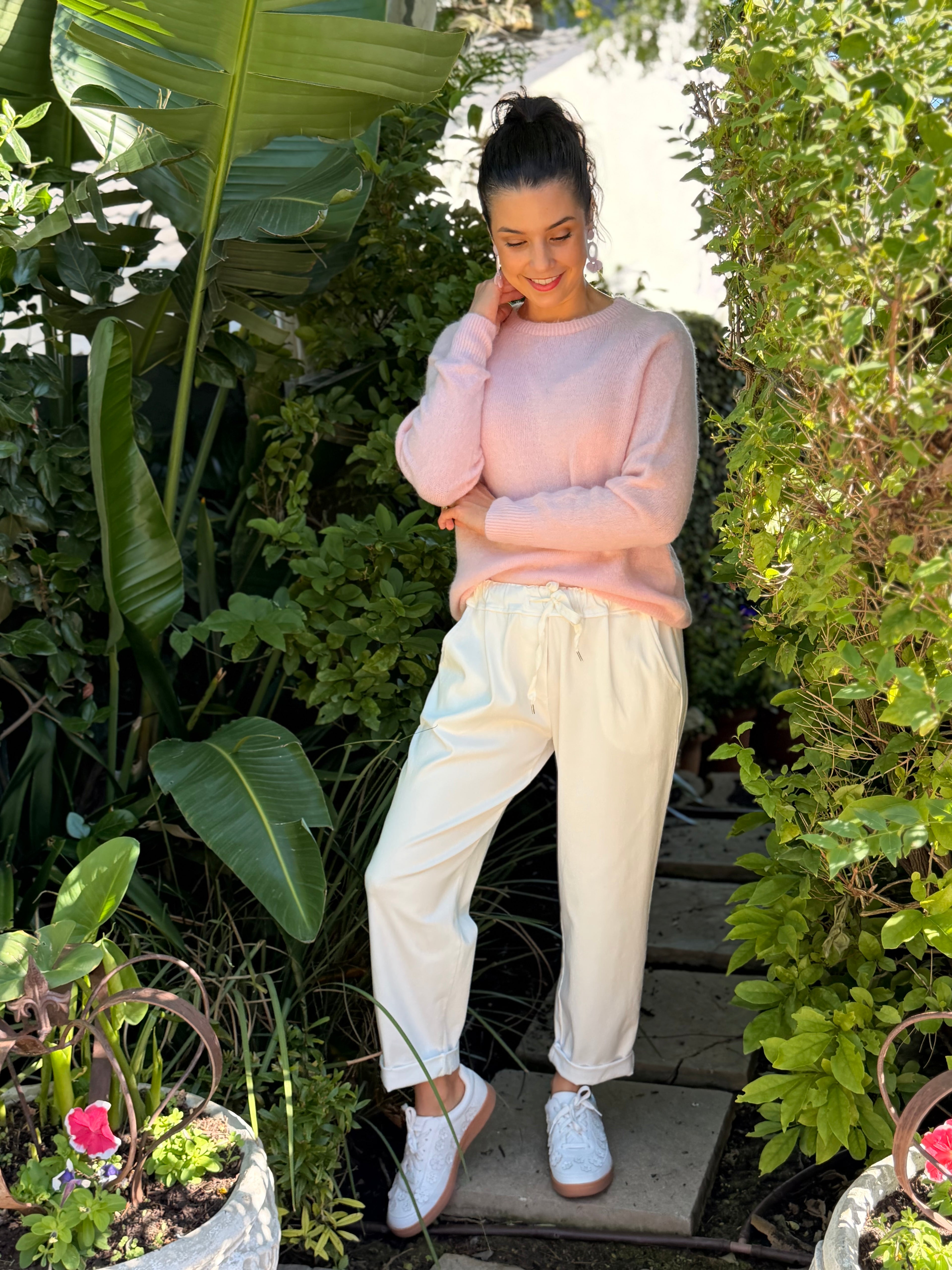 Baby alpaca knit - Baby pink