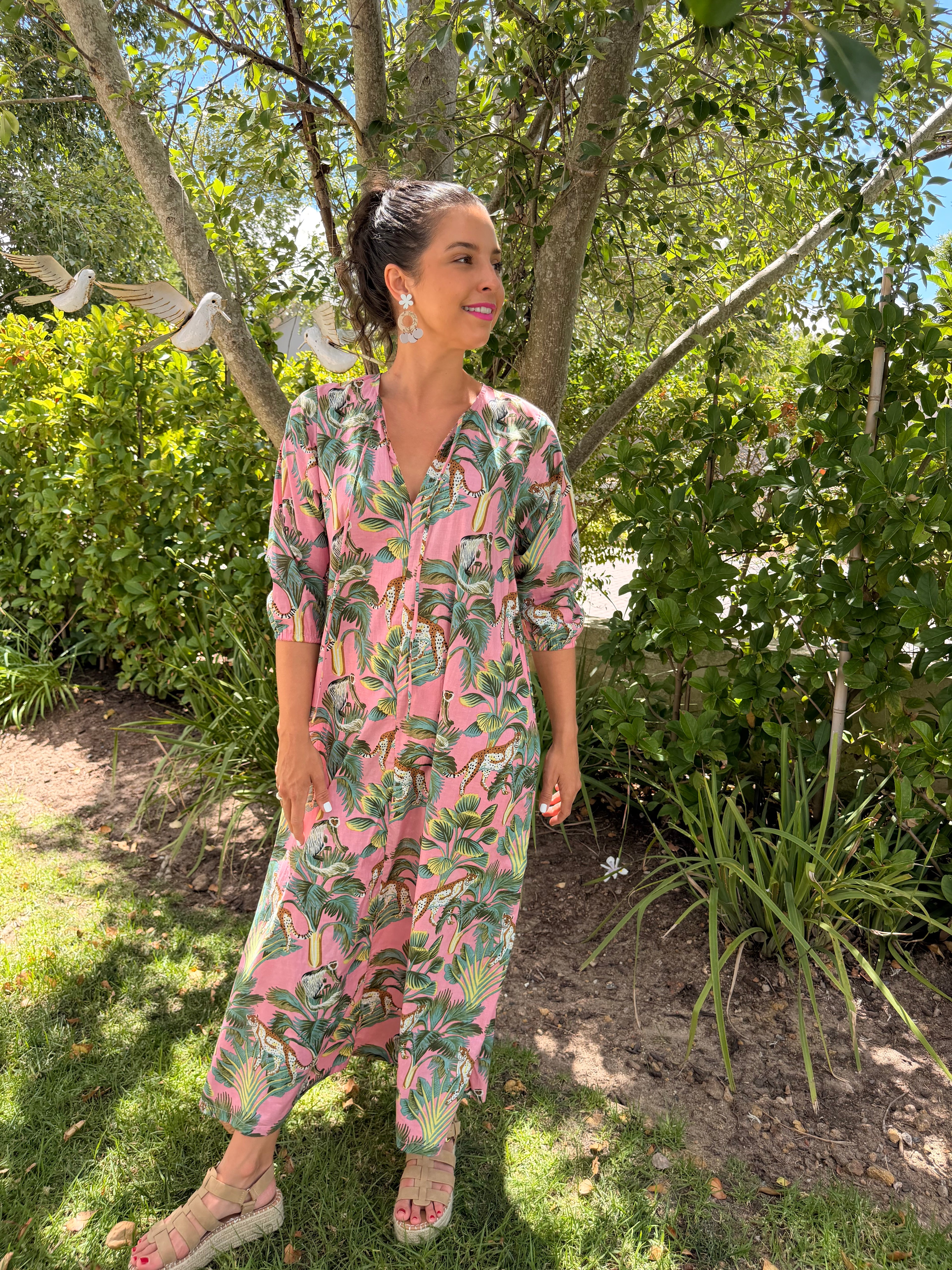 Leo dress - Pink tiger