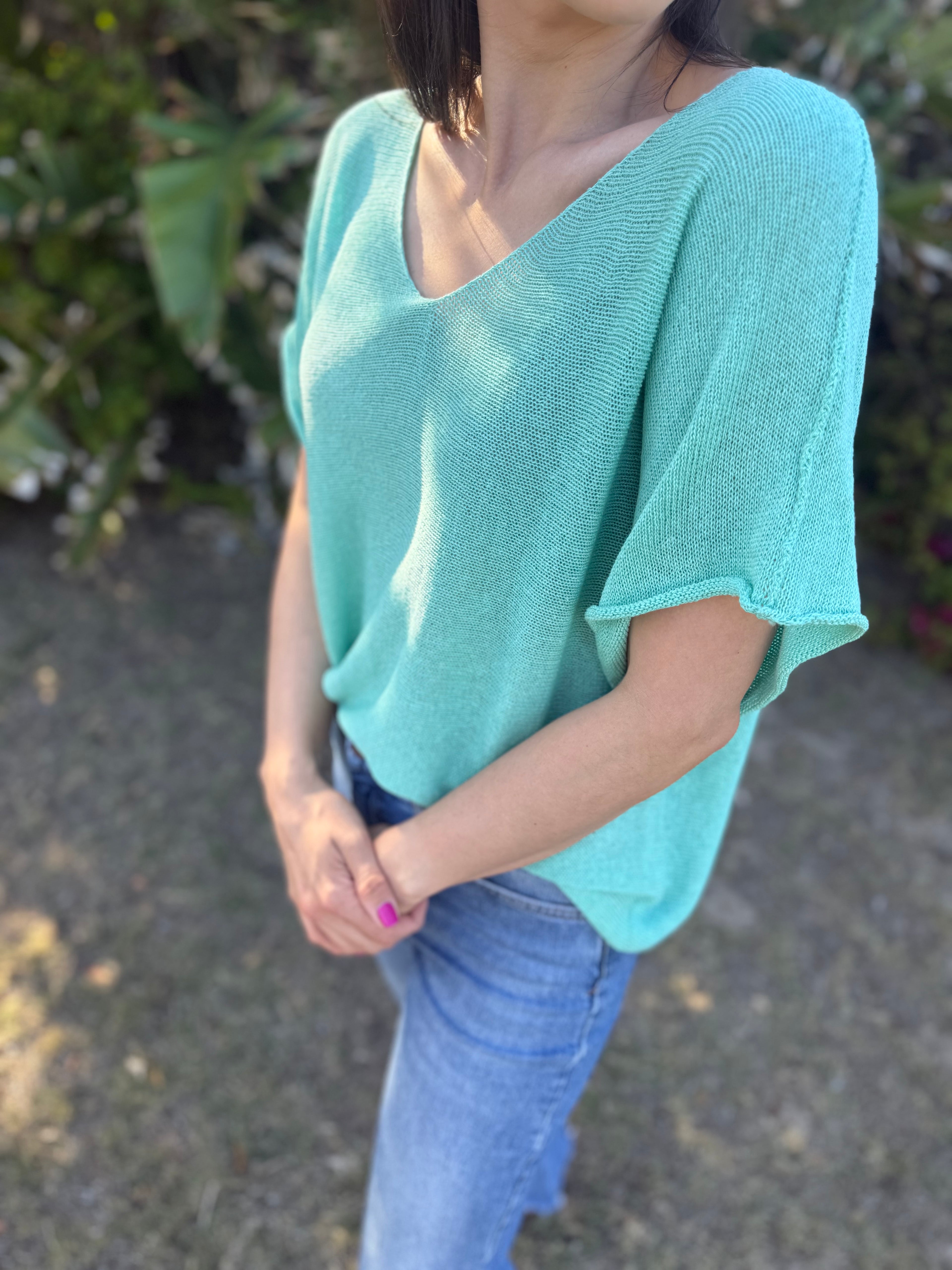 Italian summer knit - Aqau
