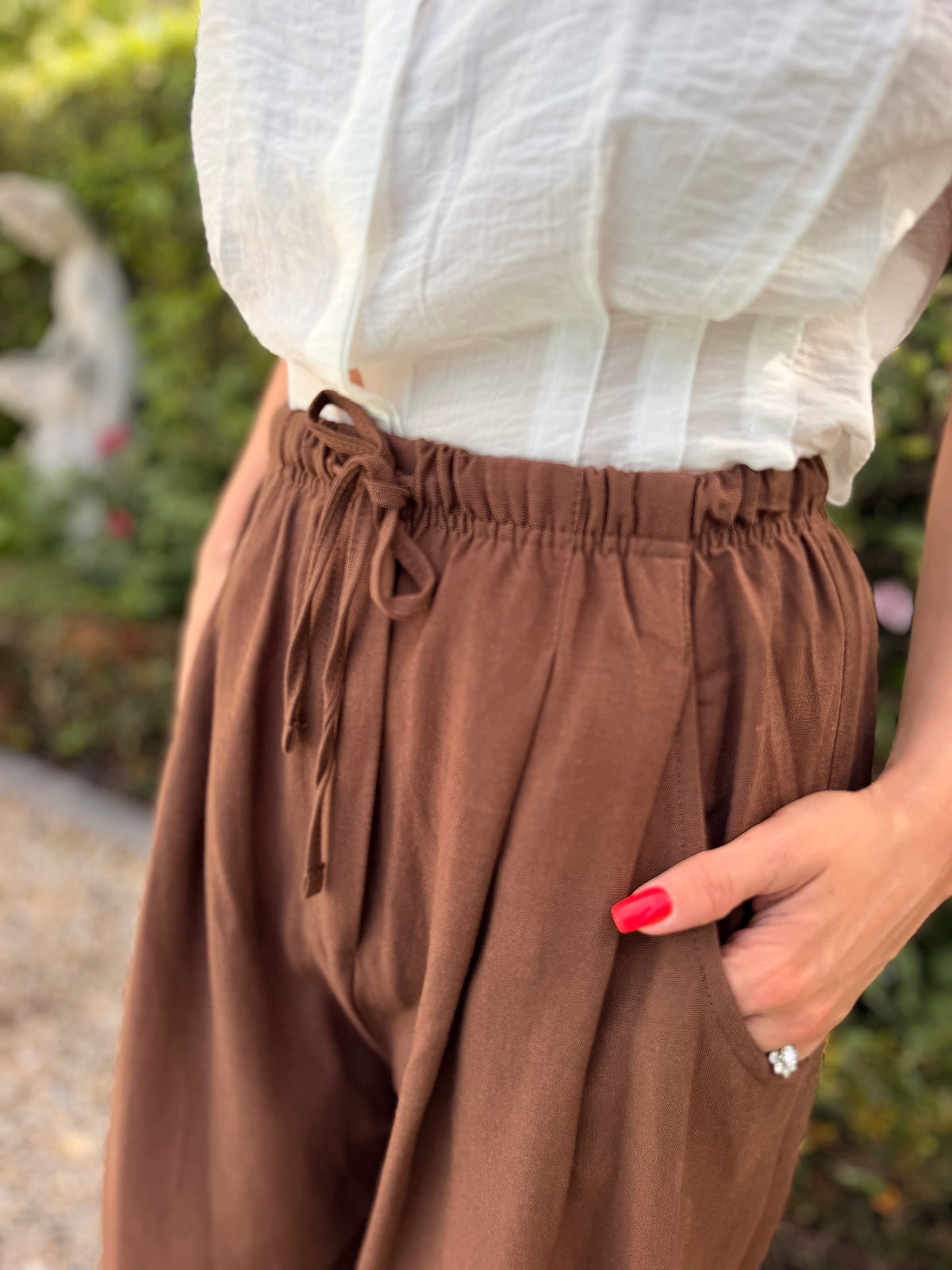 Bernia barrel pants - Brown