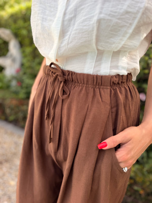 Bernia barrel pants - Brown