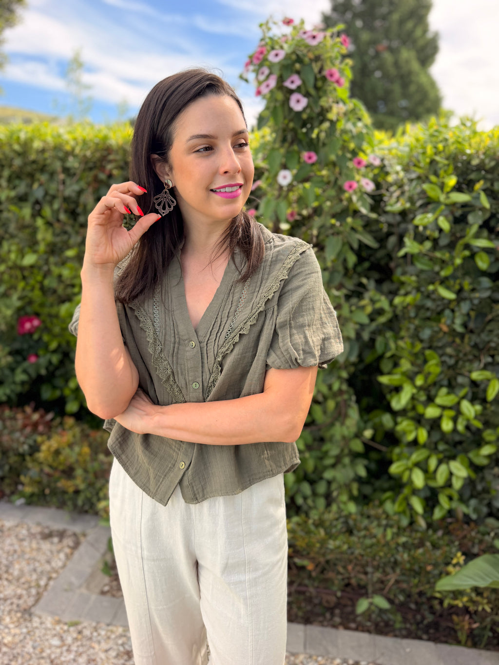 Valerie blouse - Khaki