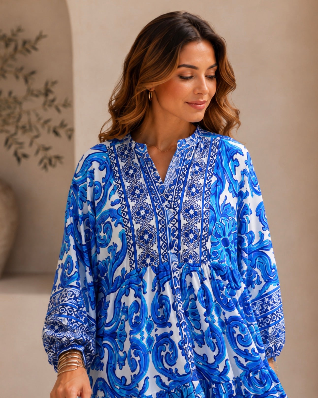 Jenna dress - Blue versace