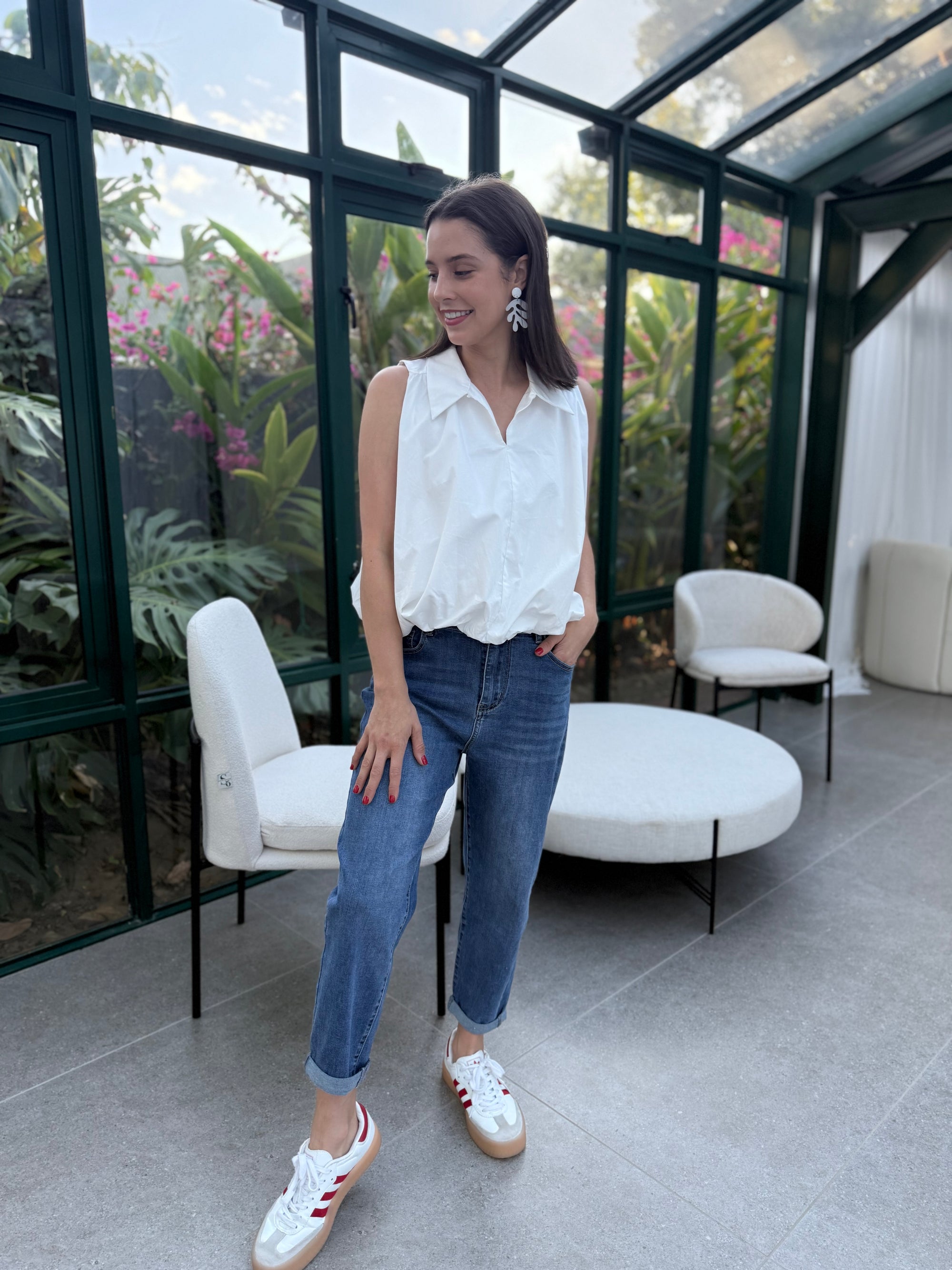 Meringue top - White