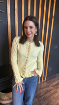 Frida frill knit - Yellow