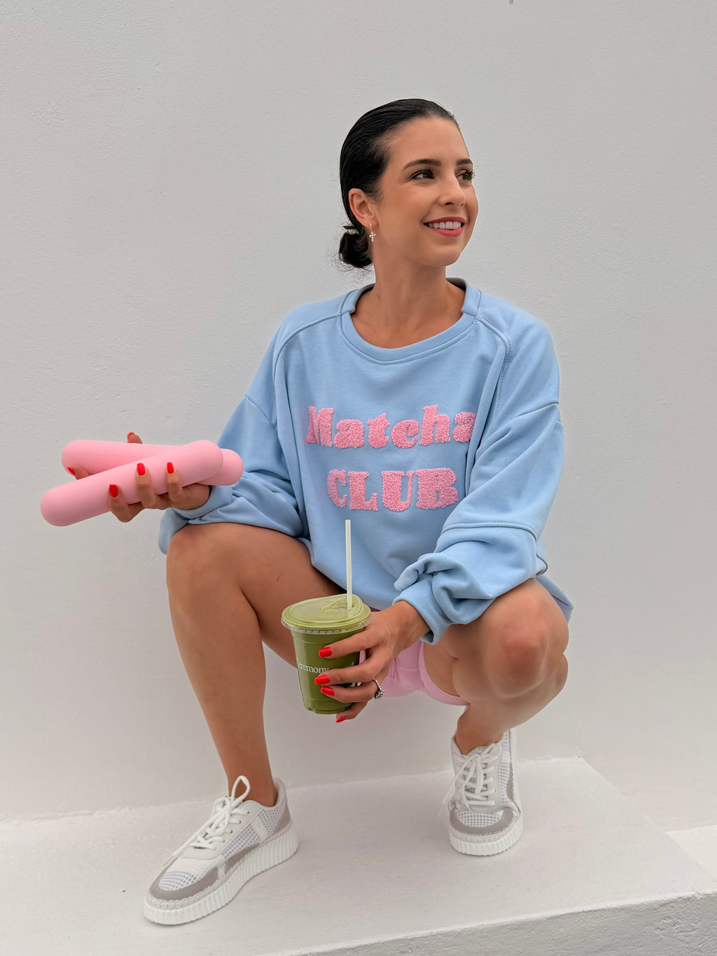 Matcha club top - Blue