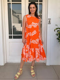 Karen dress - Orange leaf