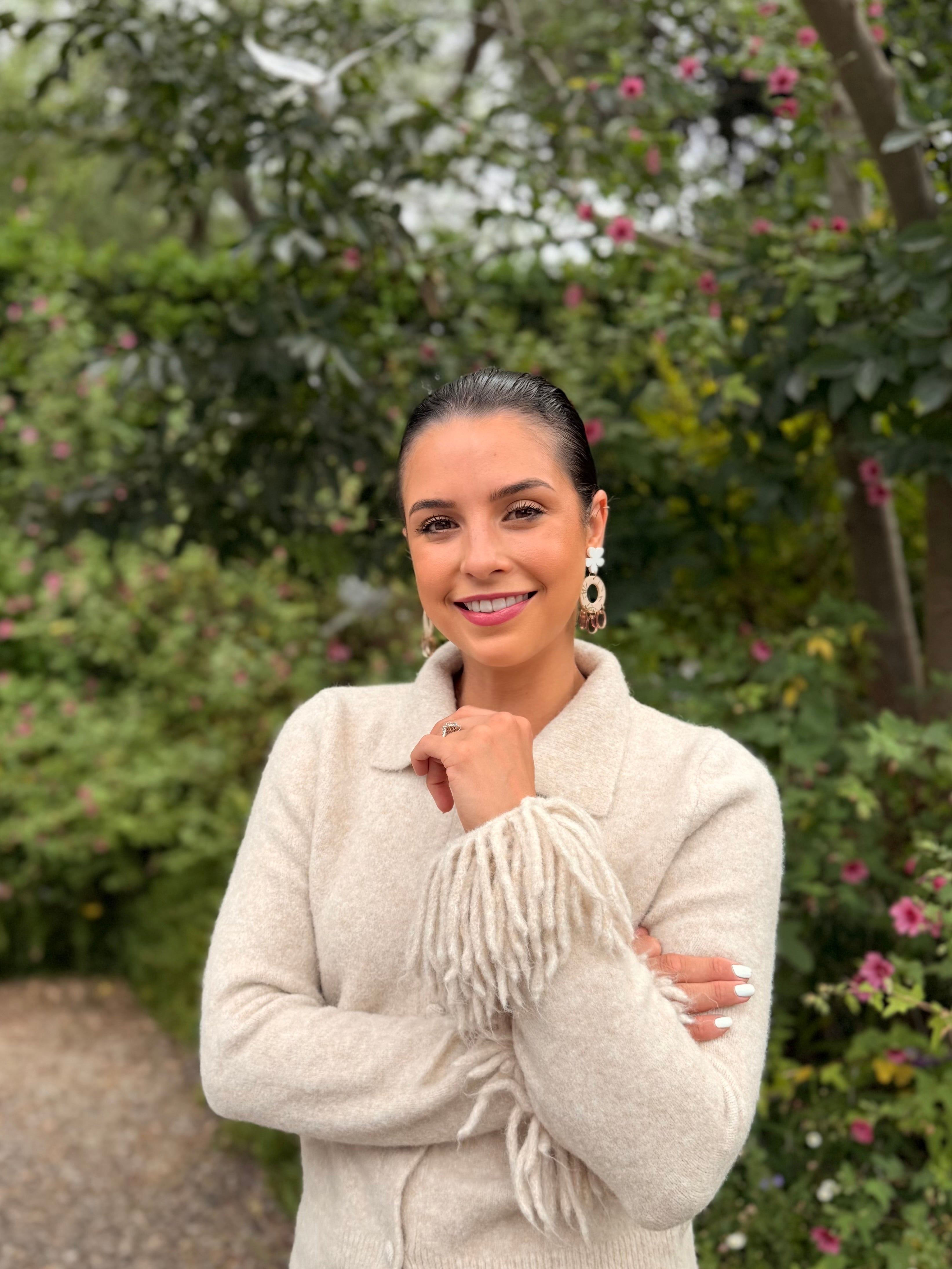 Roxy Fringe knit - Beige