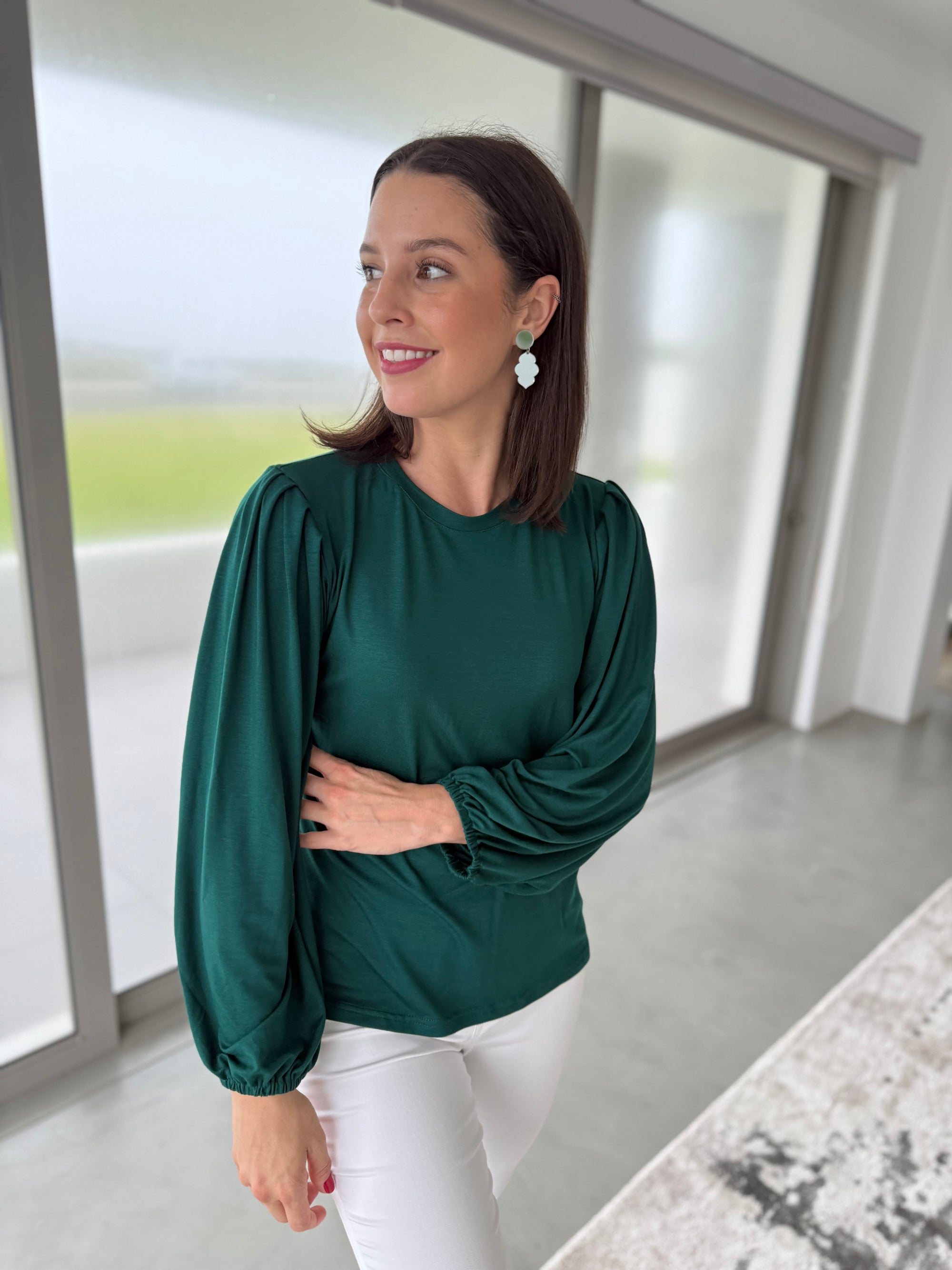 Mia top - Forest green