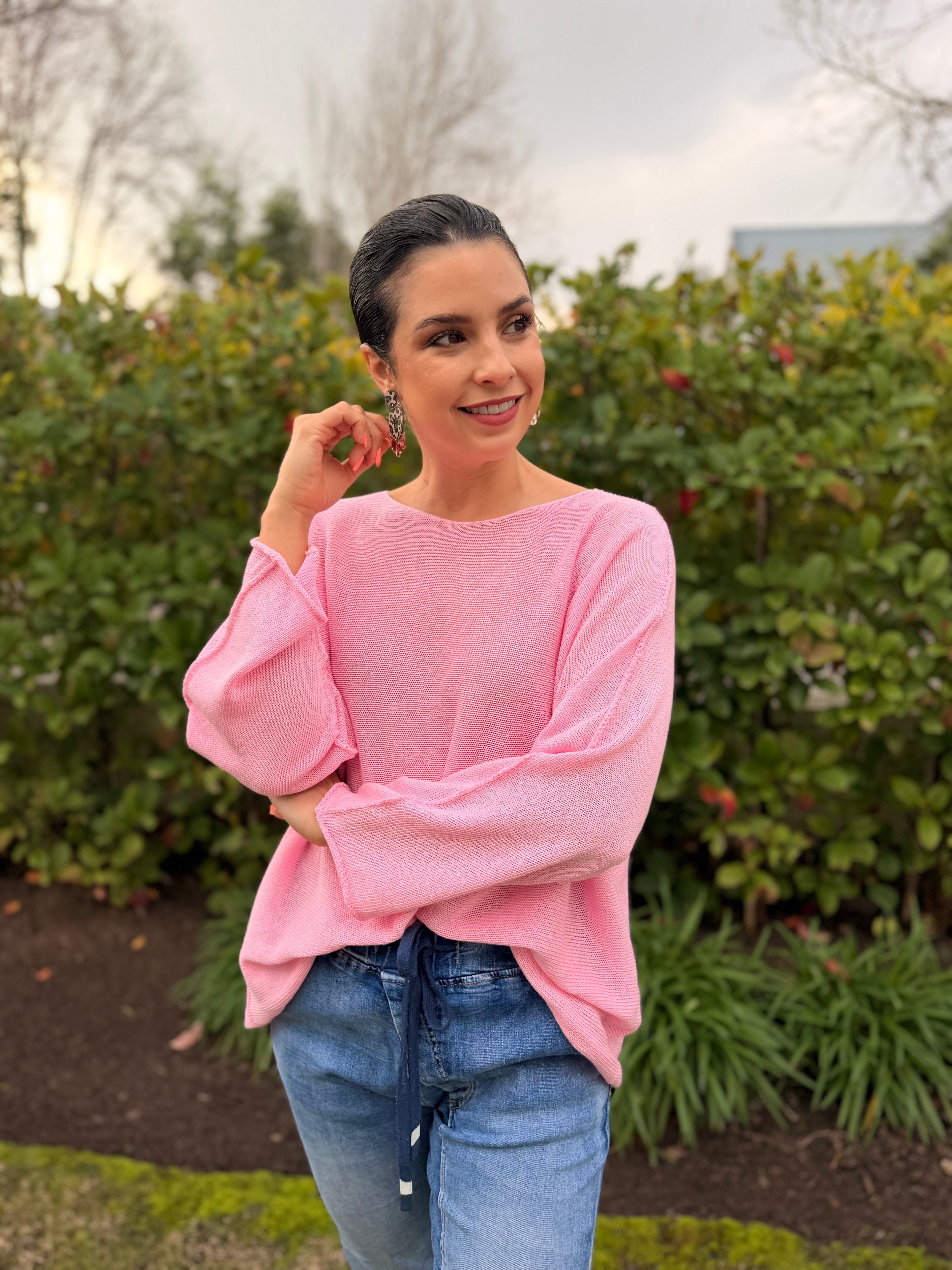 Italian cotton knit - Pink
