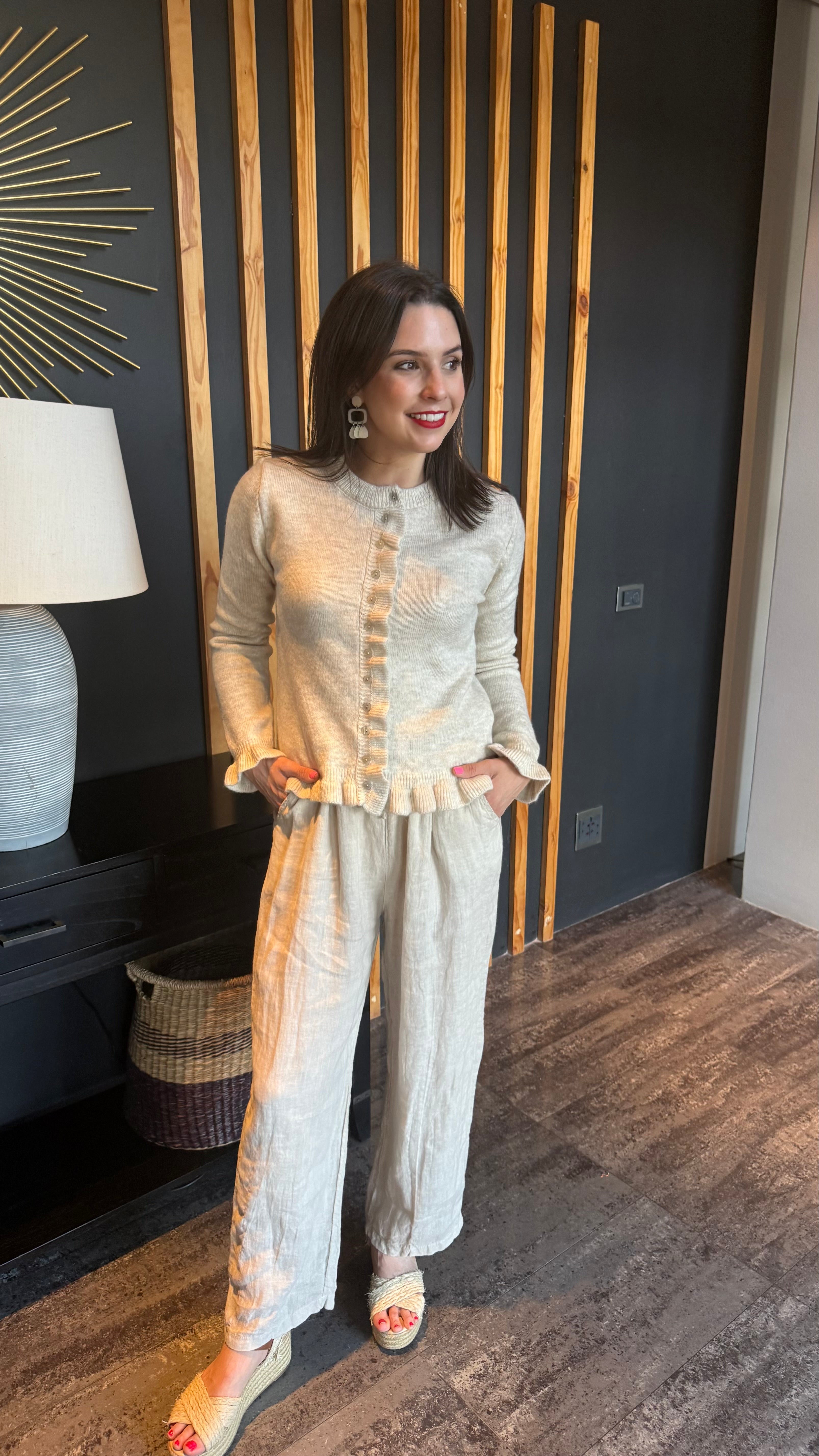 Italian linen pants - beige