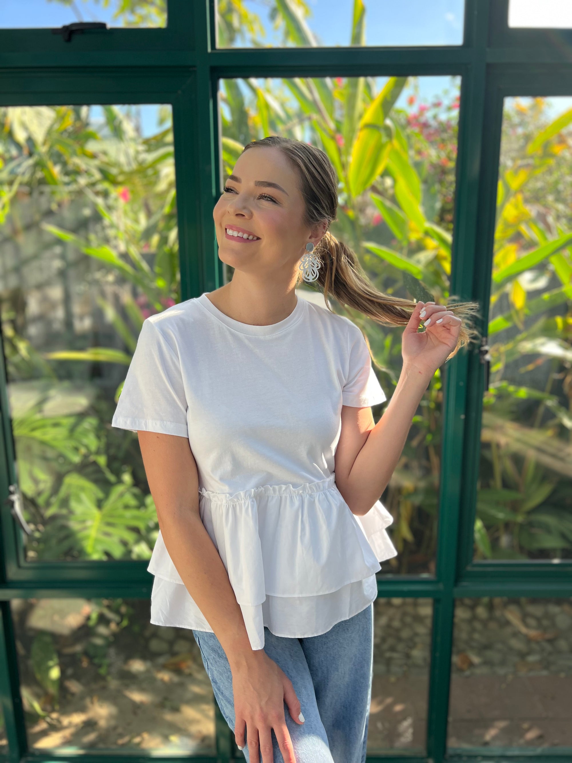 Italian frill T-shirt