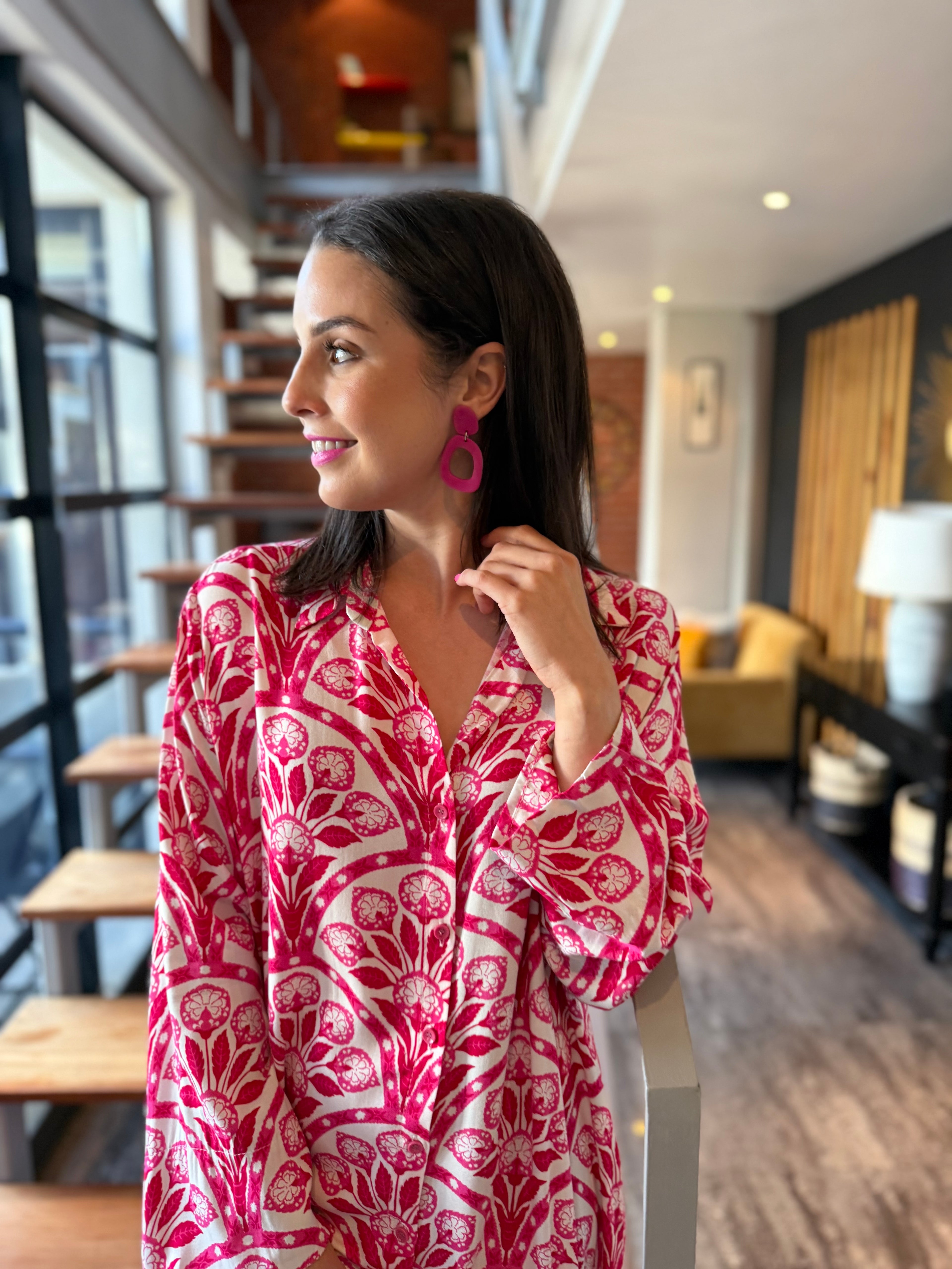 Dessie dress - Cerise Indie