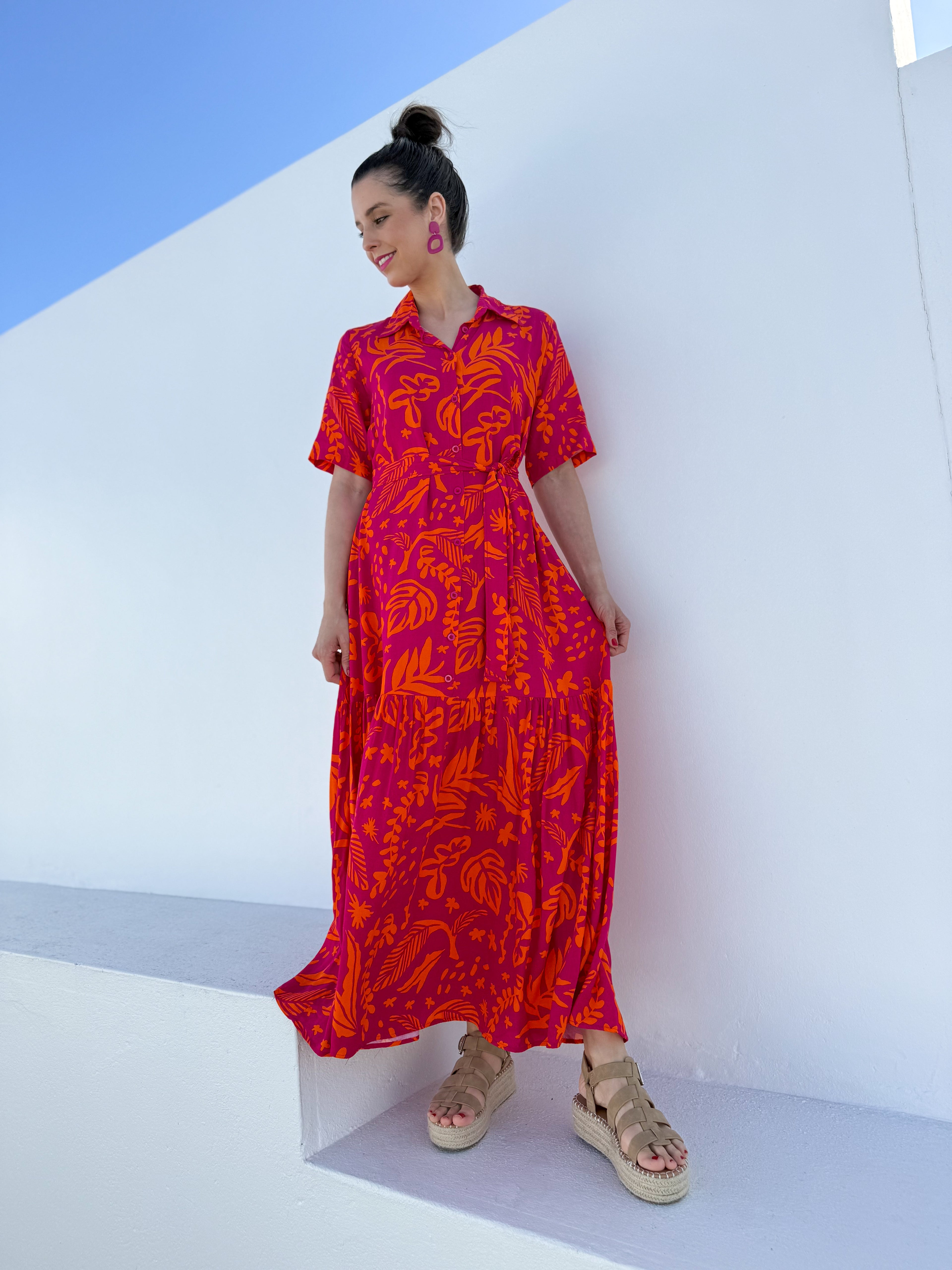 Leonie dress - Lady magenta