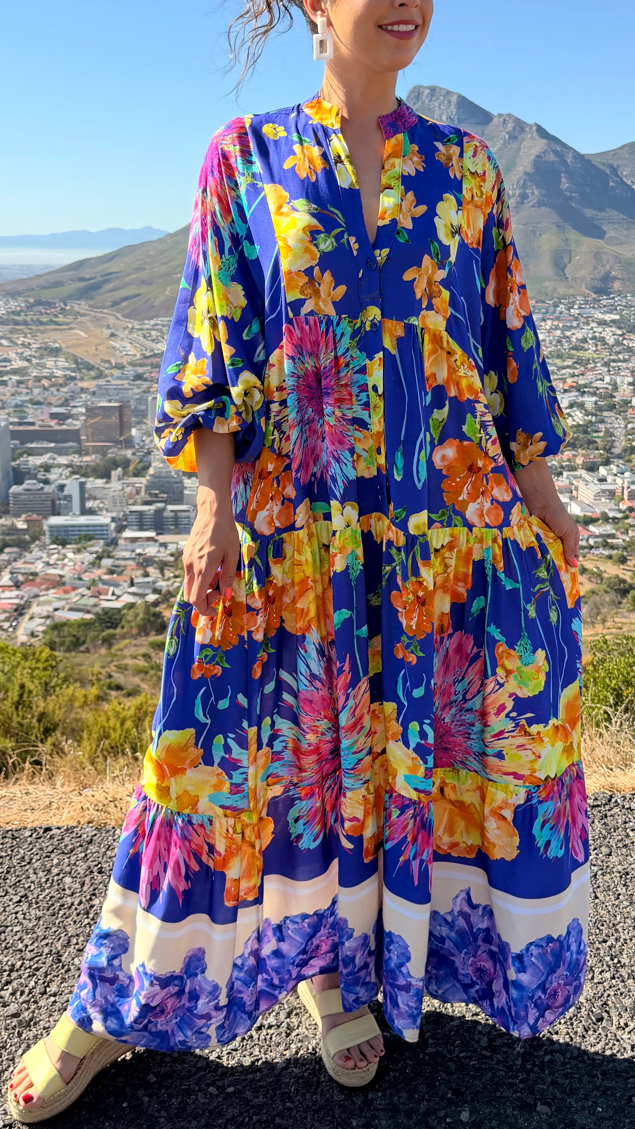 Jenna dress - Floral smudge