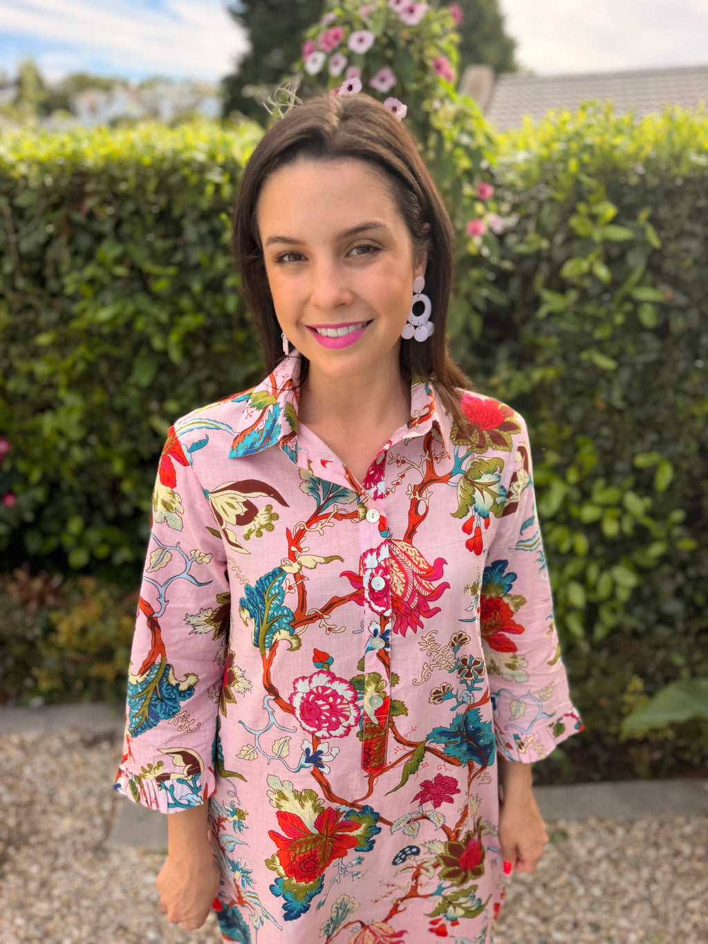 Giana dress - Pink floral