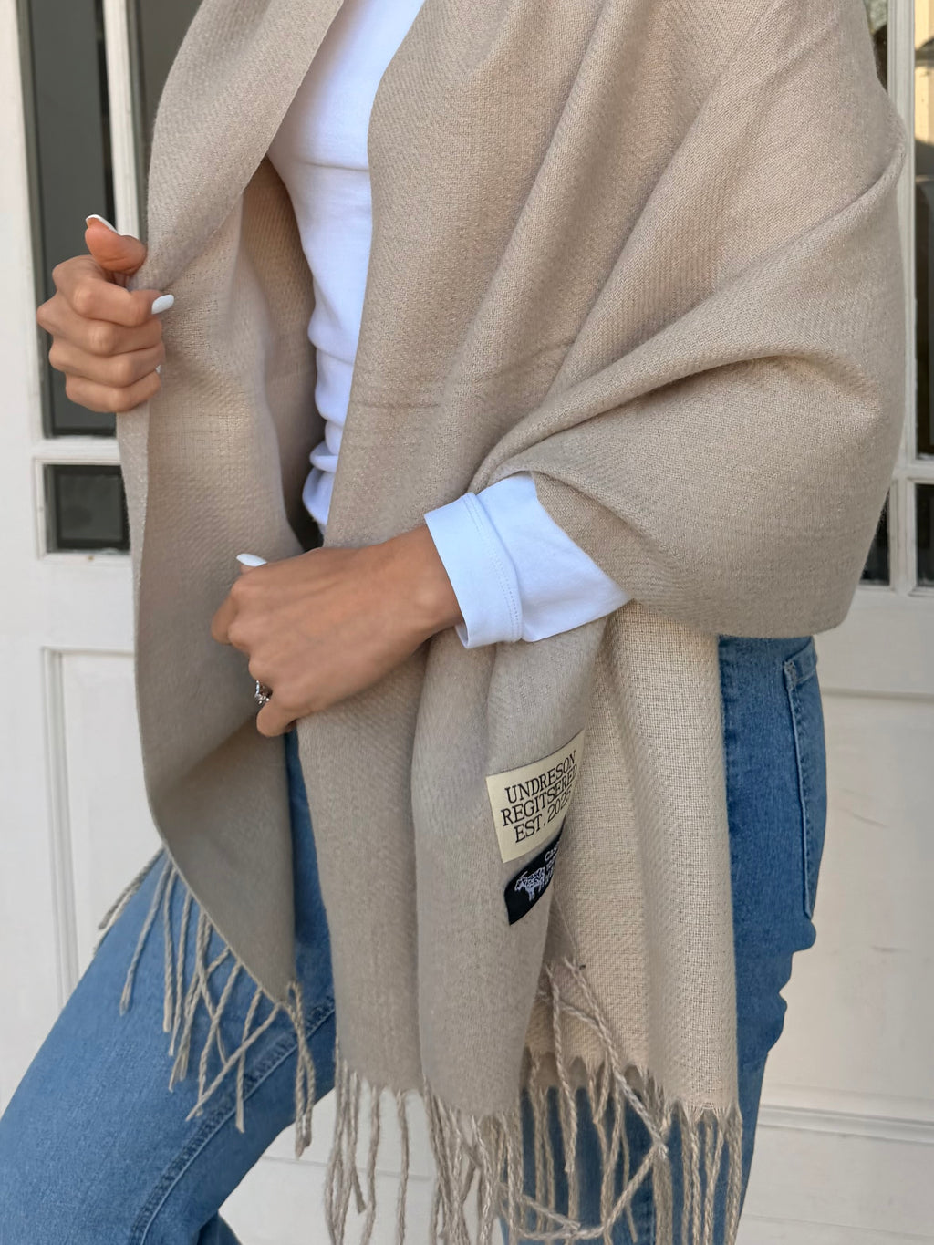 Cashmere scarf - Sand