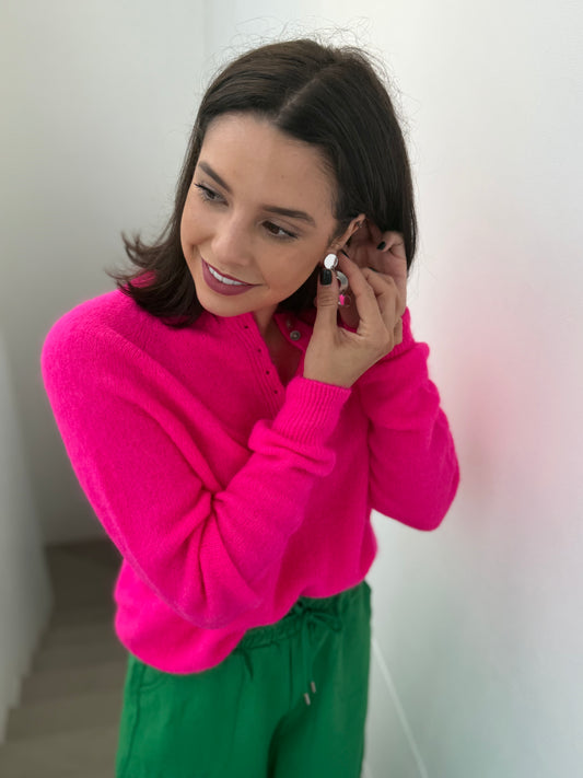 Will restock soon!! Baby alpaca knit- shocking pink