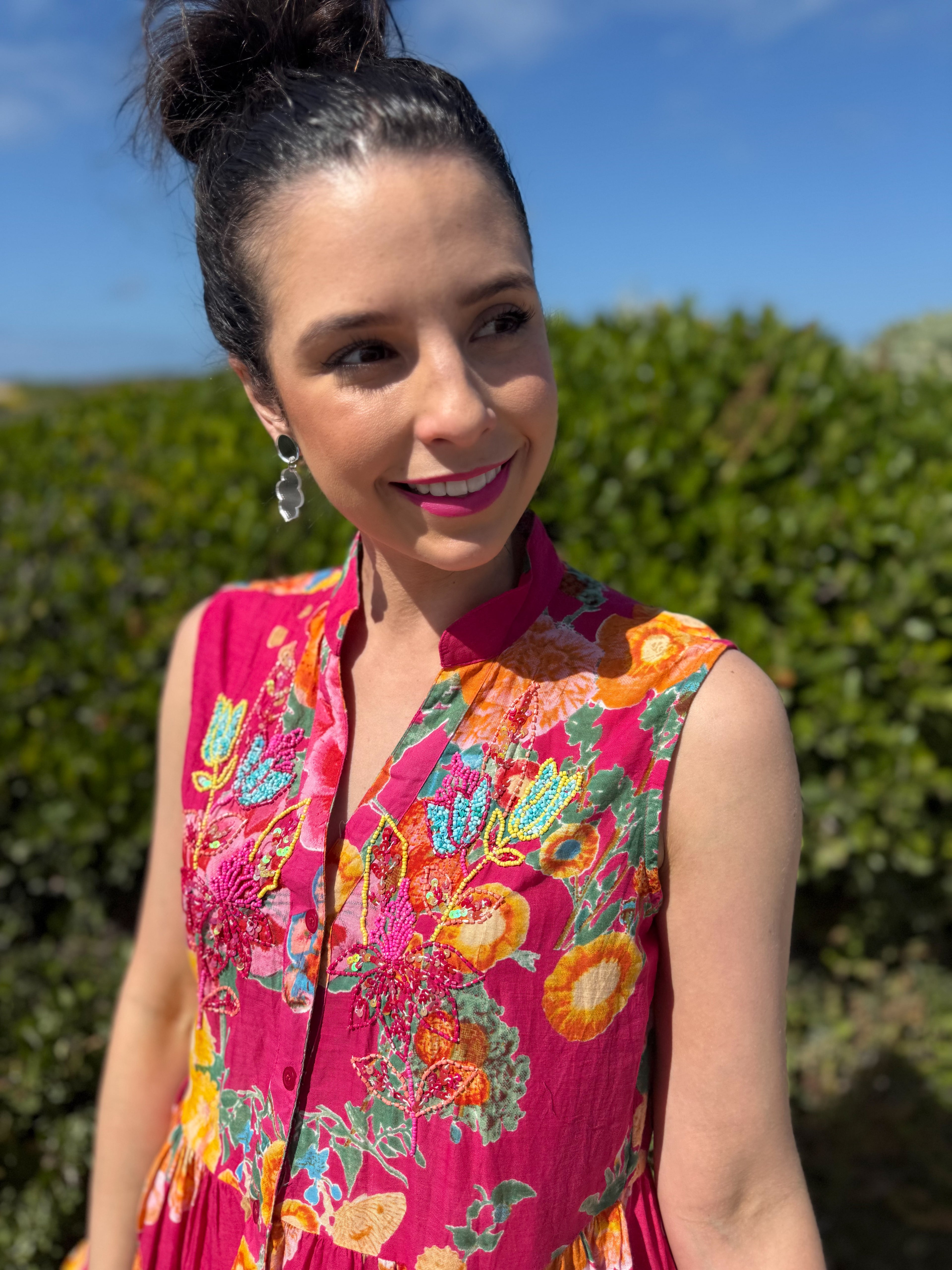 Annie dress - Pink floral