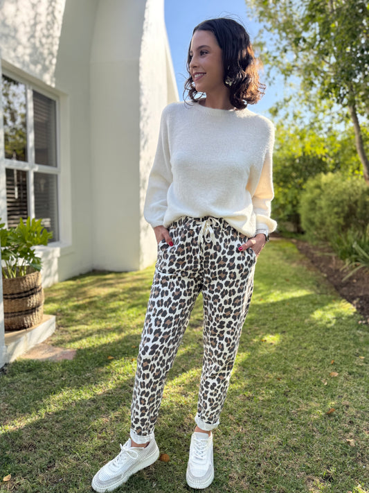 Italian pants - Belinda leopard