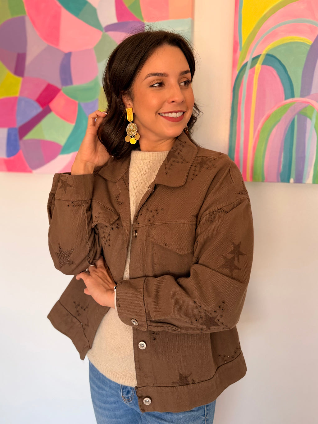 Italian star jacket - Mocha