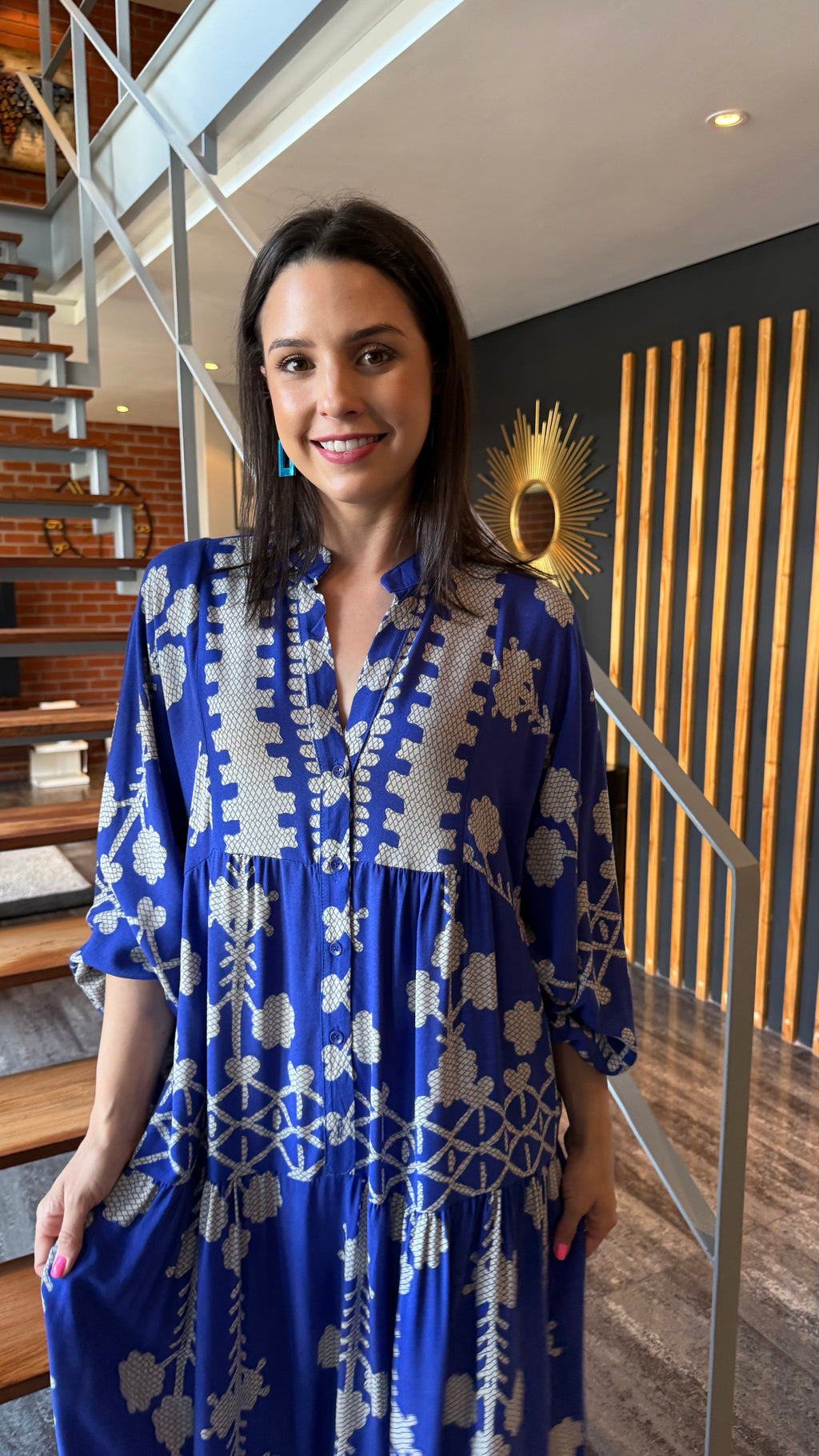 Jenna dress - Geo Bloom